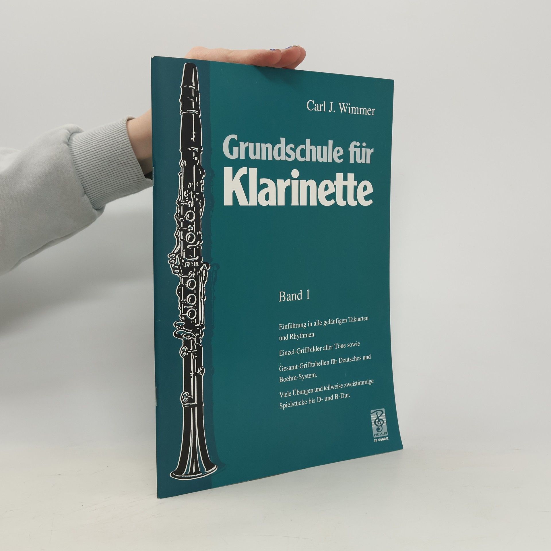 Carl J. Wimmer Grundschule für Klarinette. Band 1.