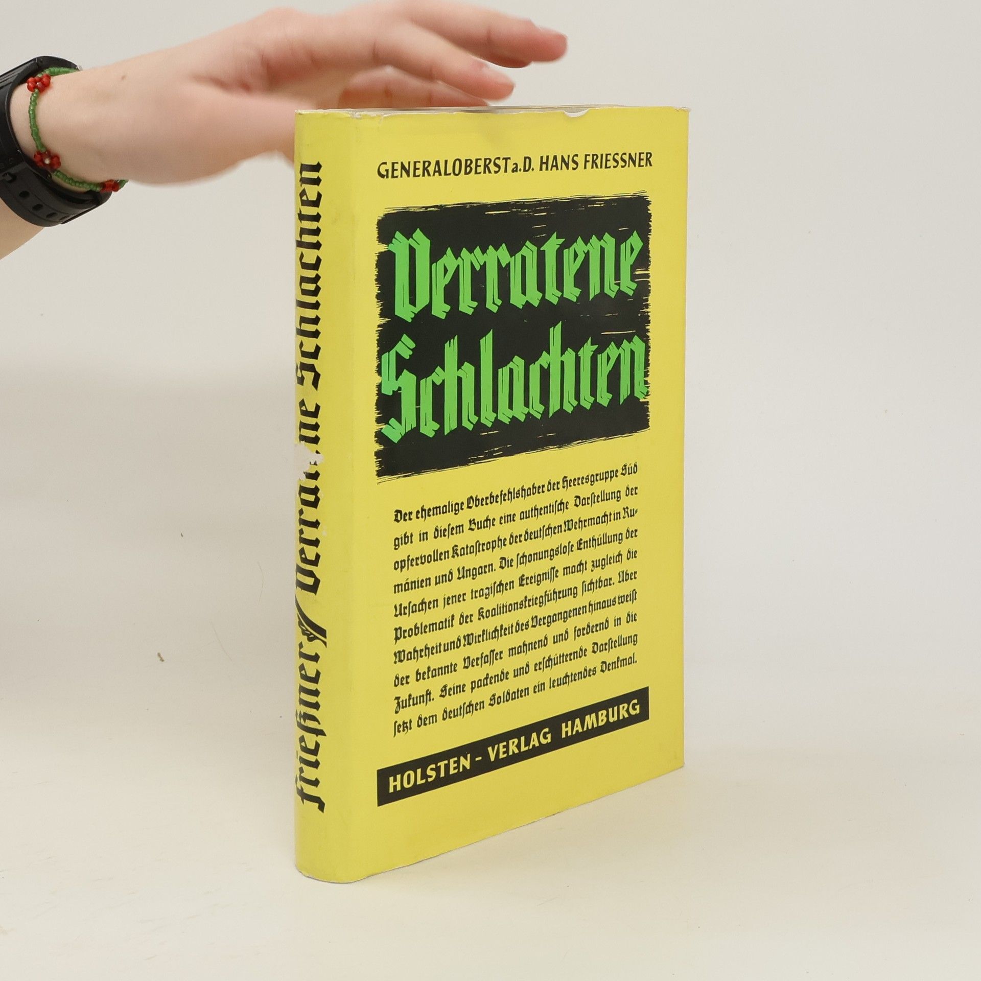 Hans Friessner Verratene Schlachten