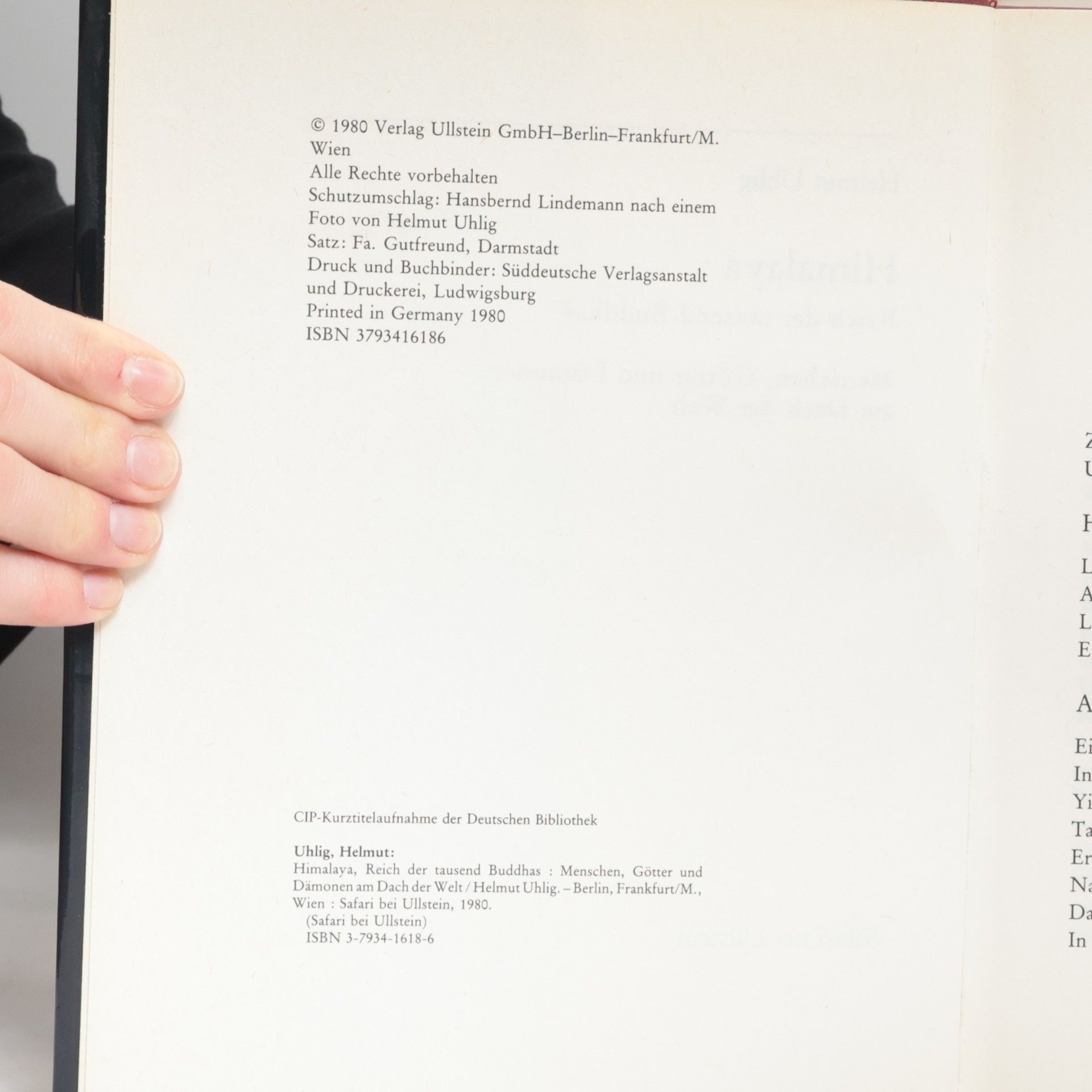 Helmut Uhlig Himalaya, Reich der tausend Buddhas