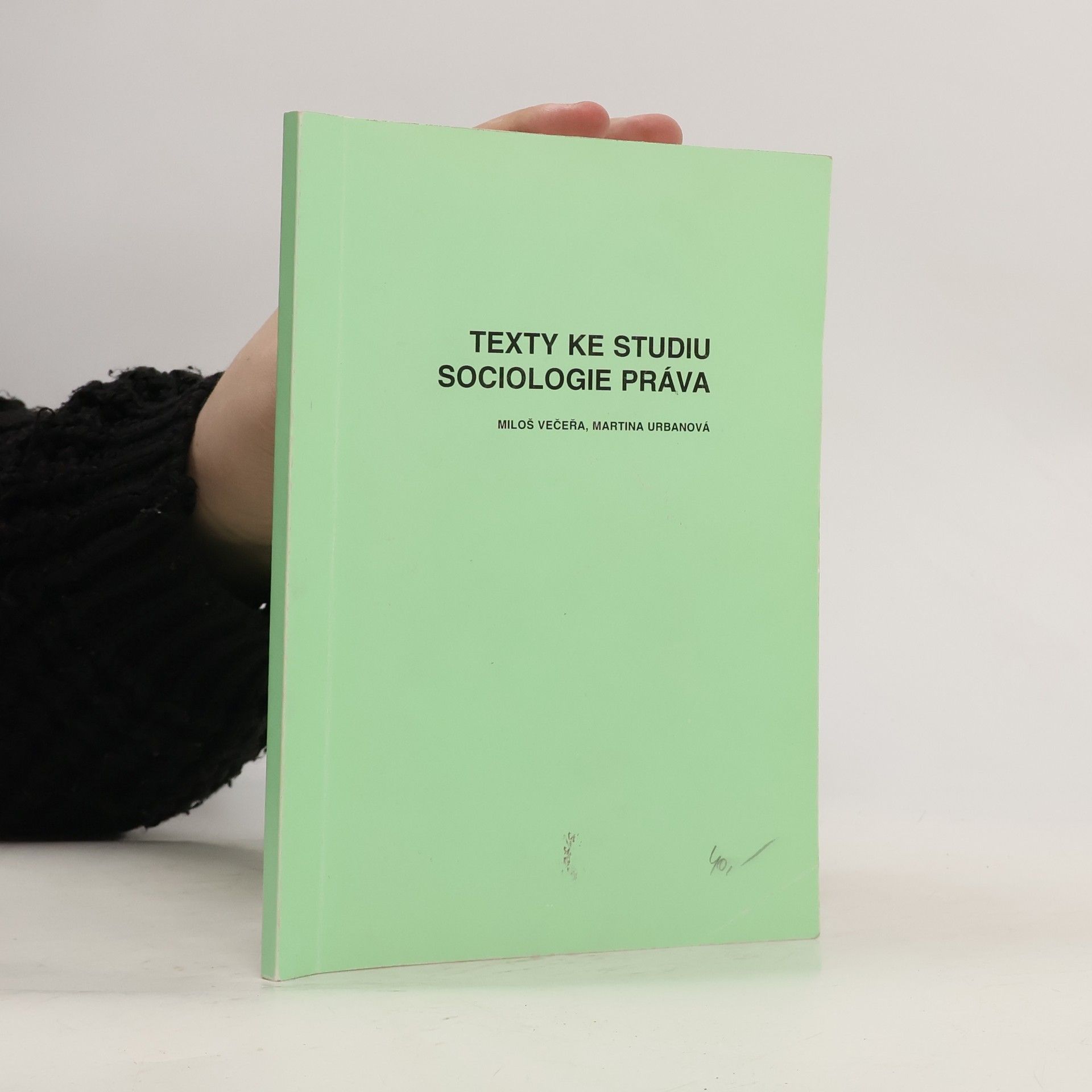 Miloš Večeřa Texty ke studiu sociologie práva