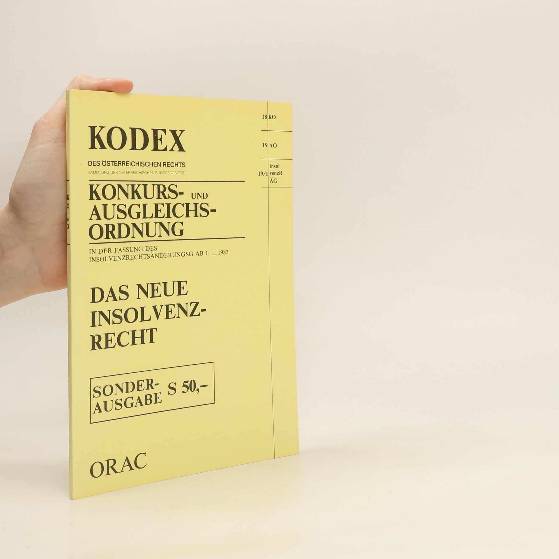 Heinrich Stummvoll Konkurs- und Ausgleichsordnung