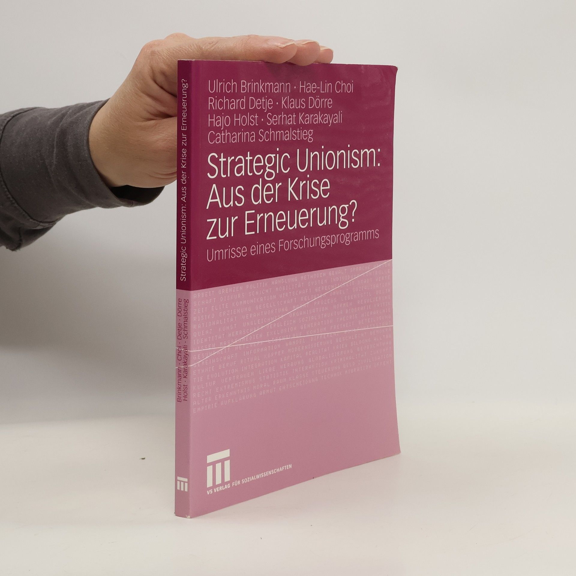 Ulrich Brinkmann Strategic unionism: aus der Krise zur Erneuerung?