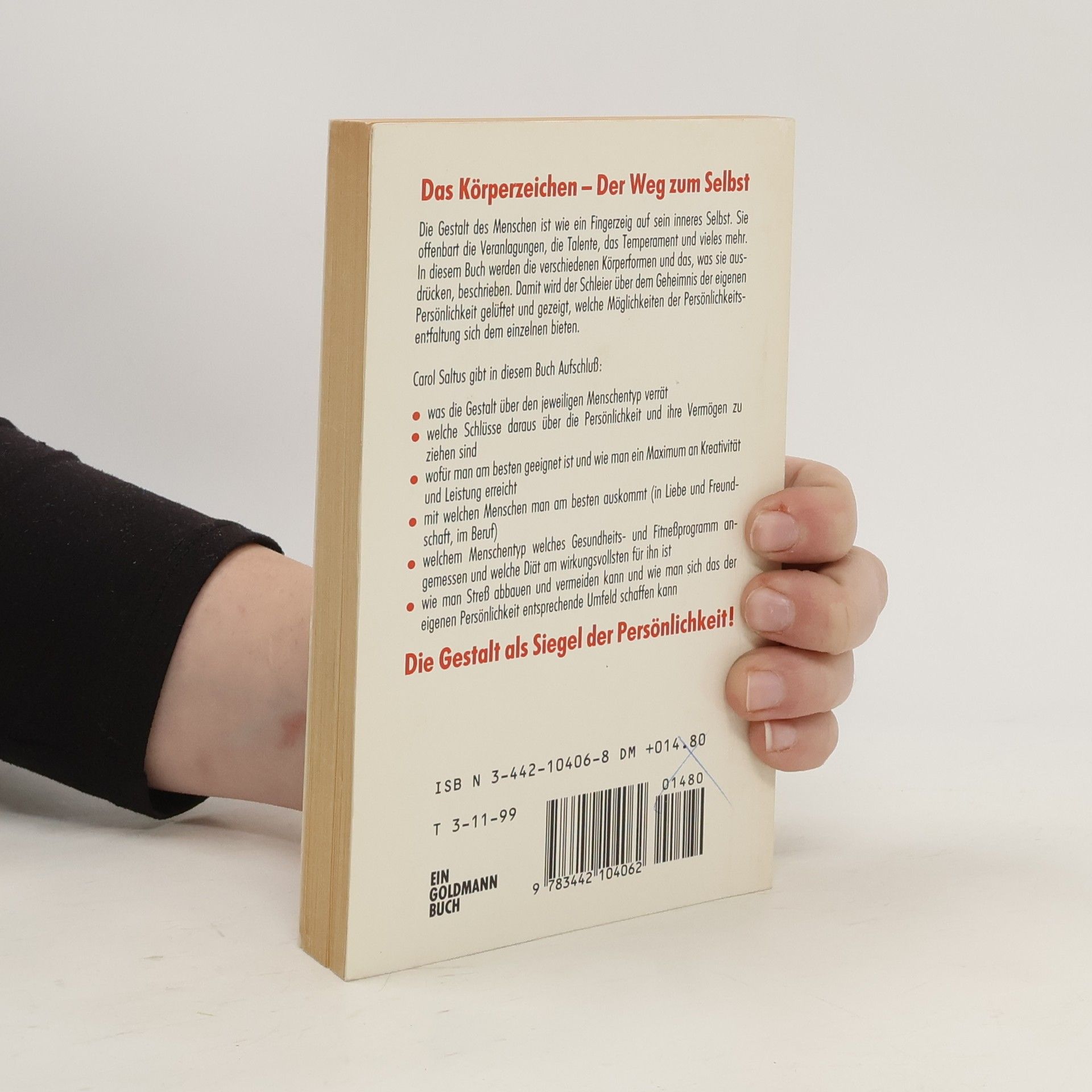 Carol Saltus Das Körperzeichen