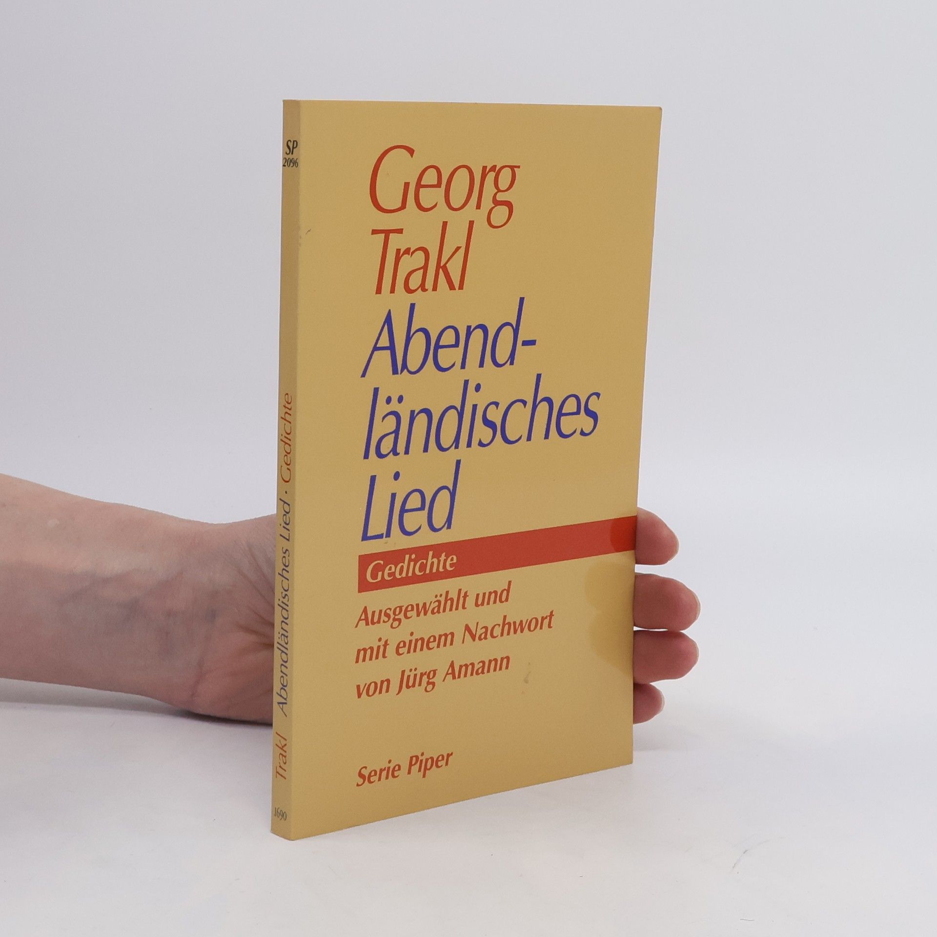 Georg Trakl Abendländisches Lied