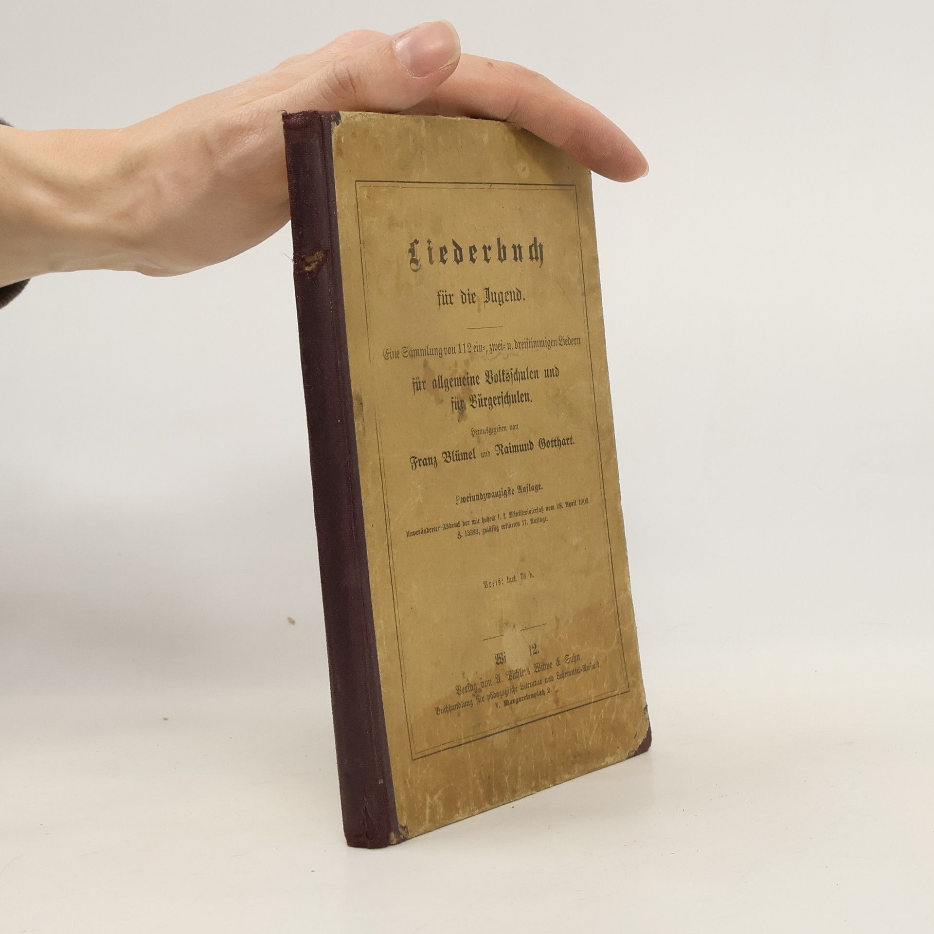 Franz Blümel Liederbuch für die Jugend