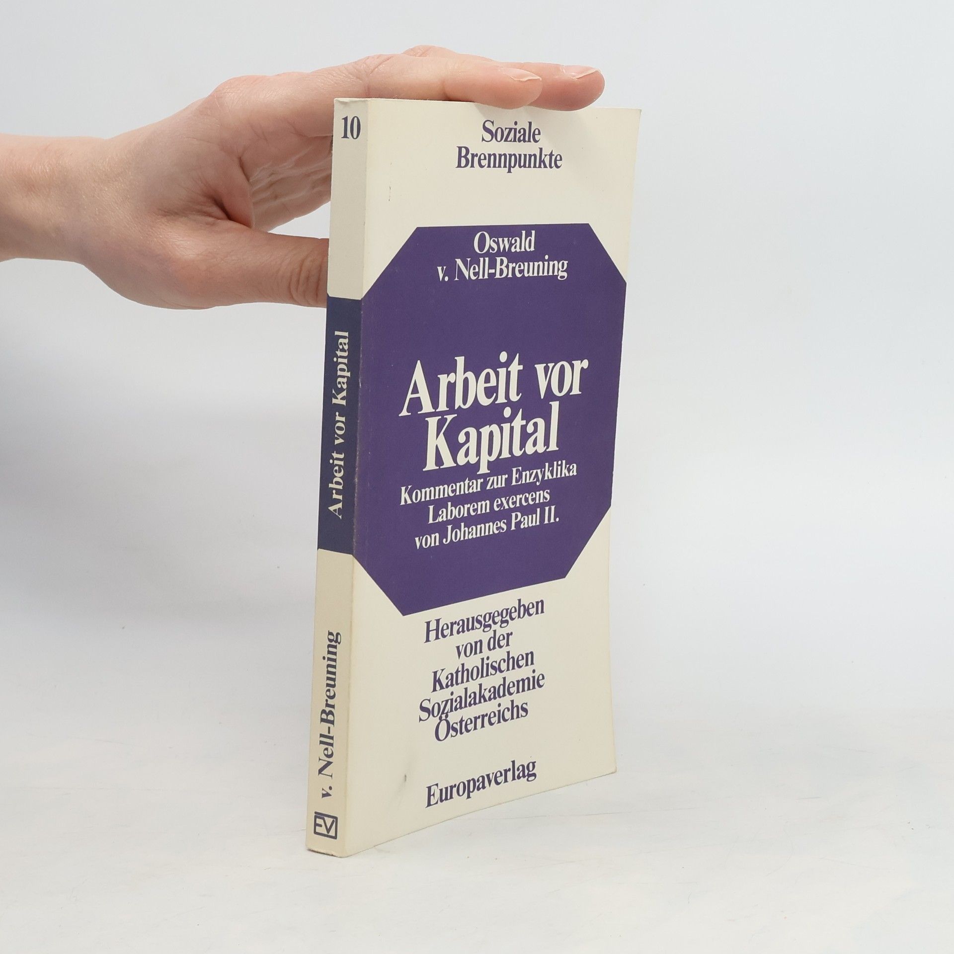 Oswald von Nell-Breuning Arbeit vor Kapital