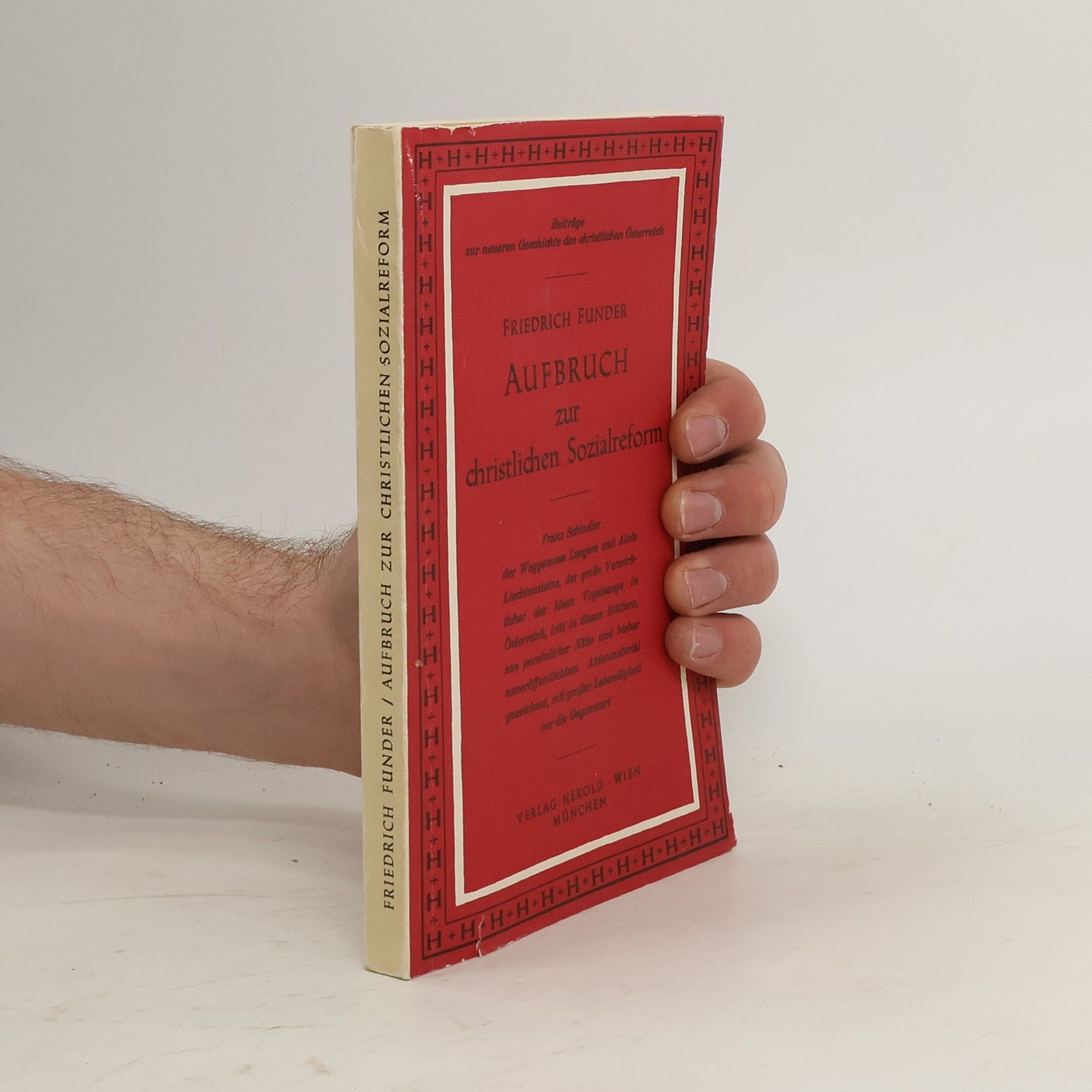 Friedrich Funder Aufbruch zur christlichen Sozialreform