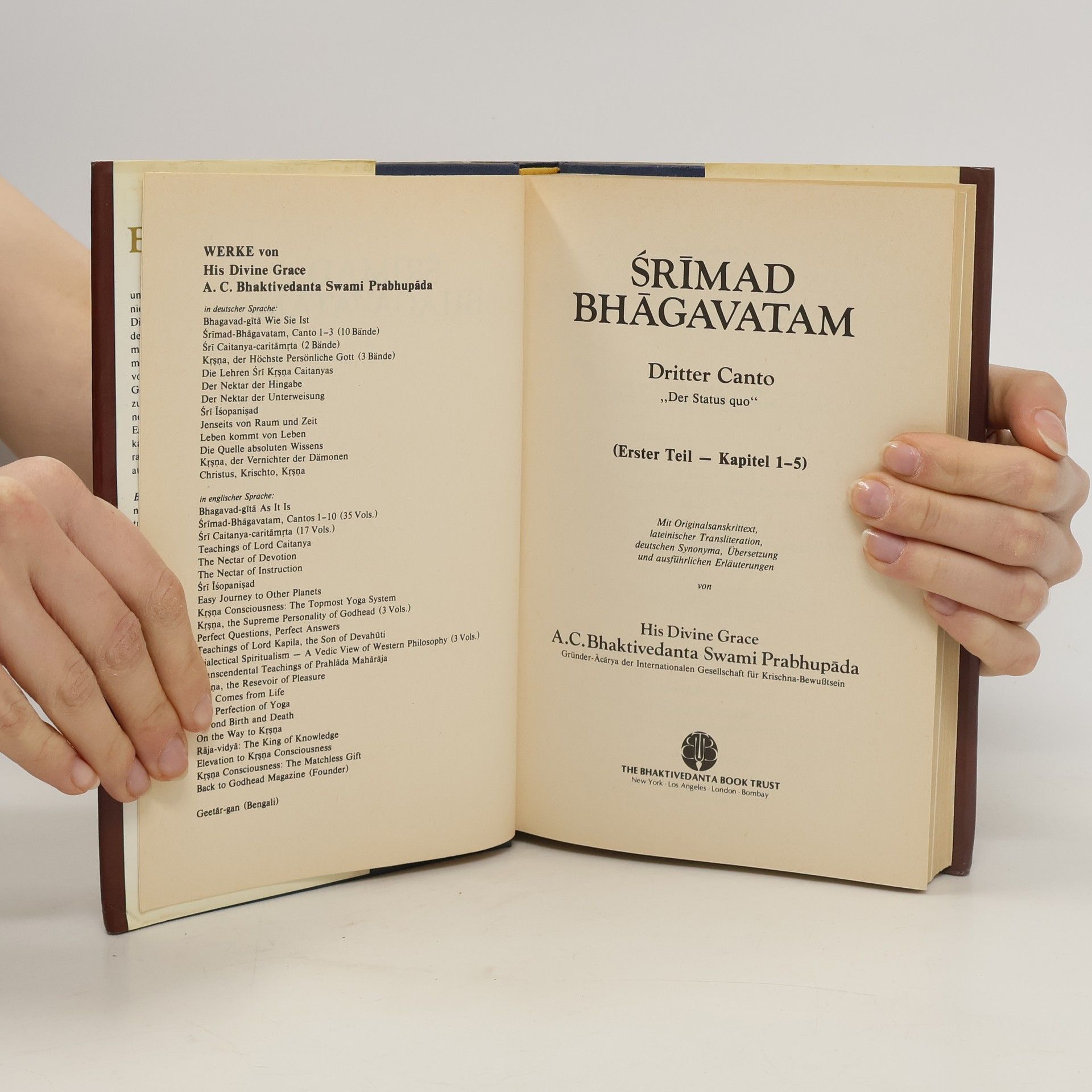 Autorenkollektiv Śrīmad-Bhāgavatam. Dritter Canto, Erster Teil