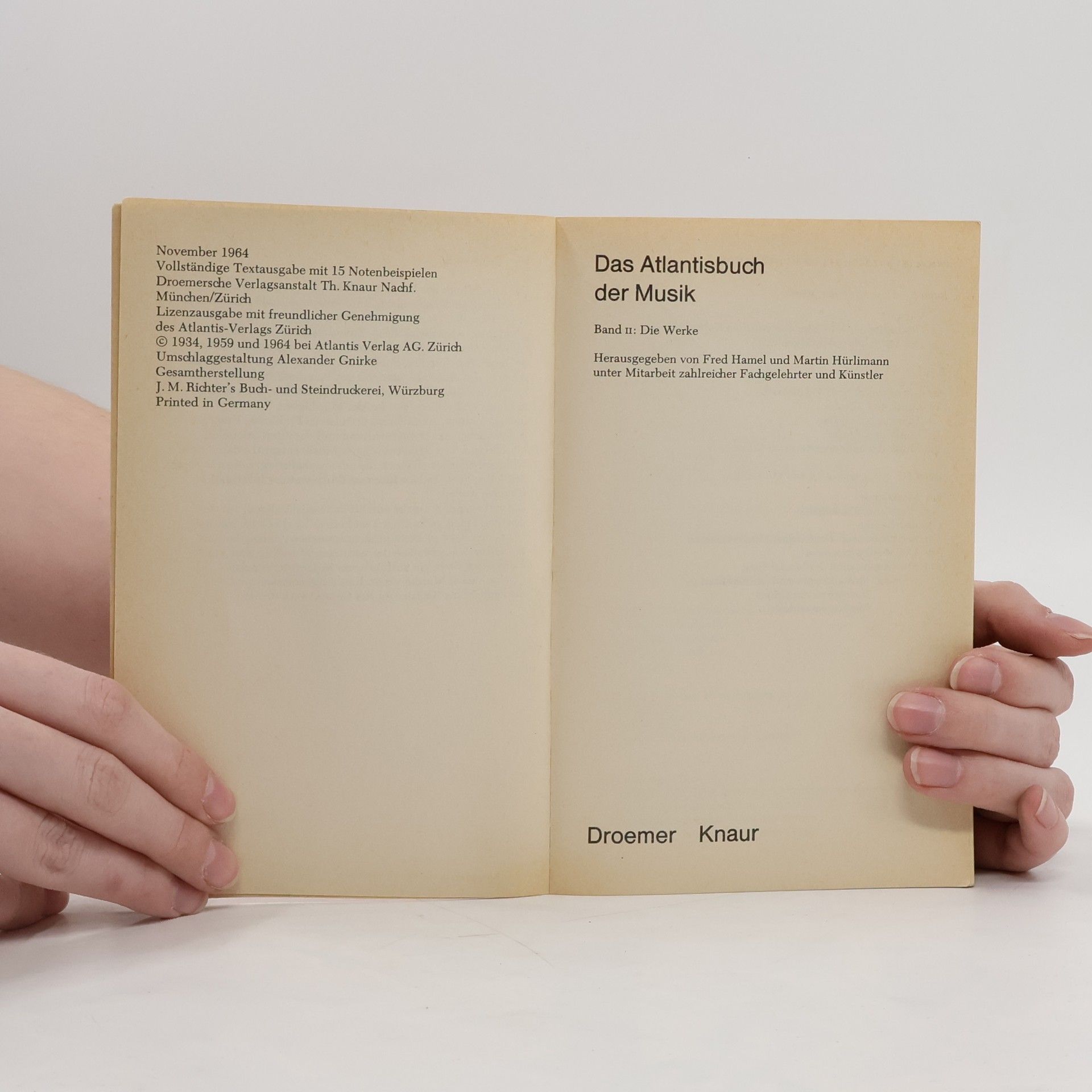 Collectif d'auteurs Das Atlantisbuch der Musik. Band II