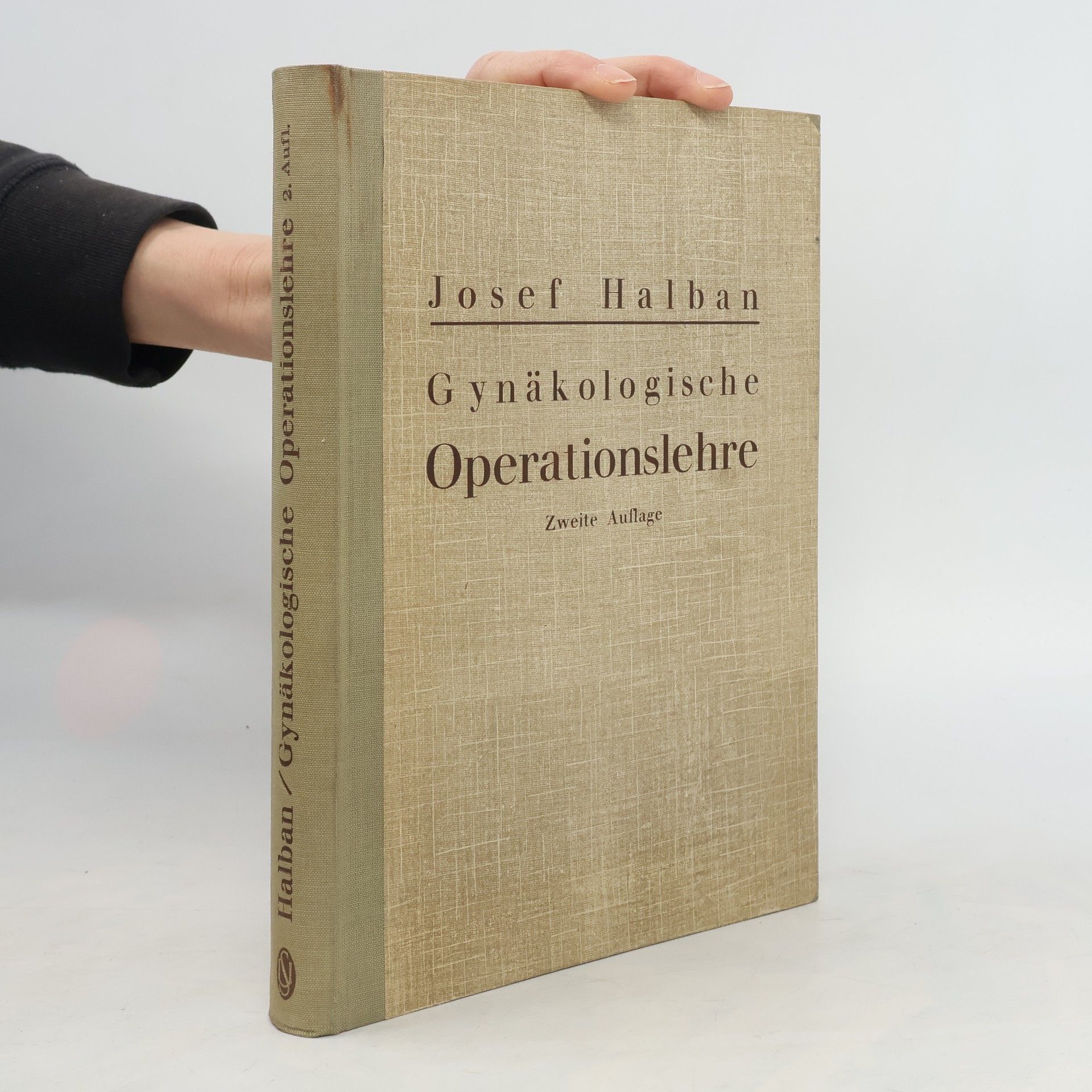 Josef Halban Gynäkologische Operationslehre