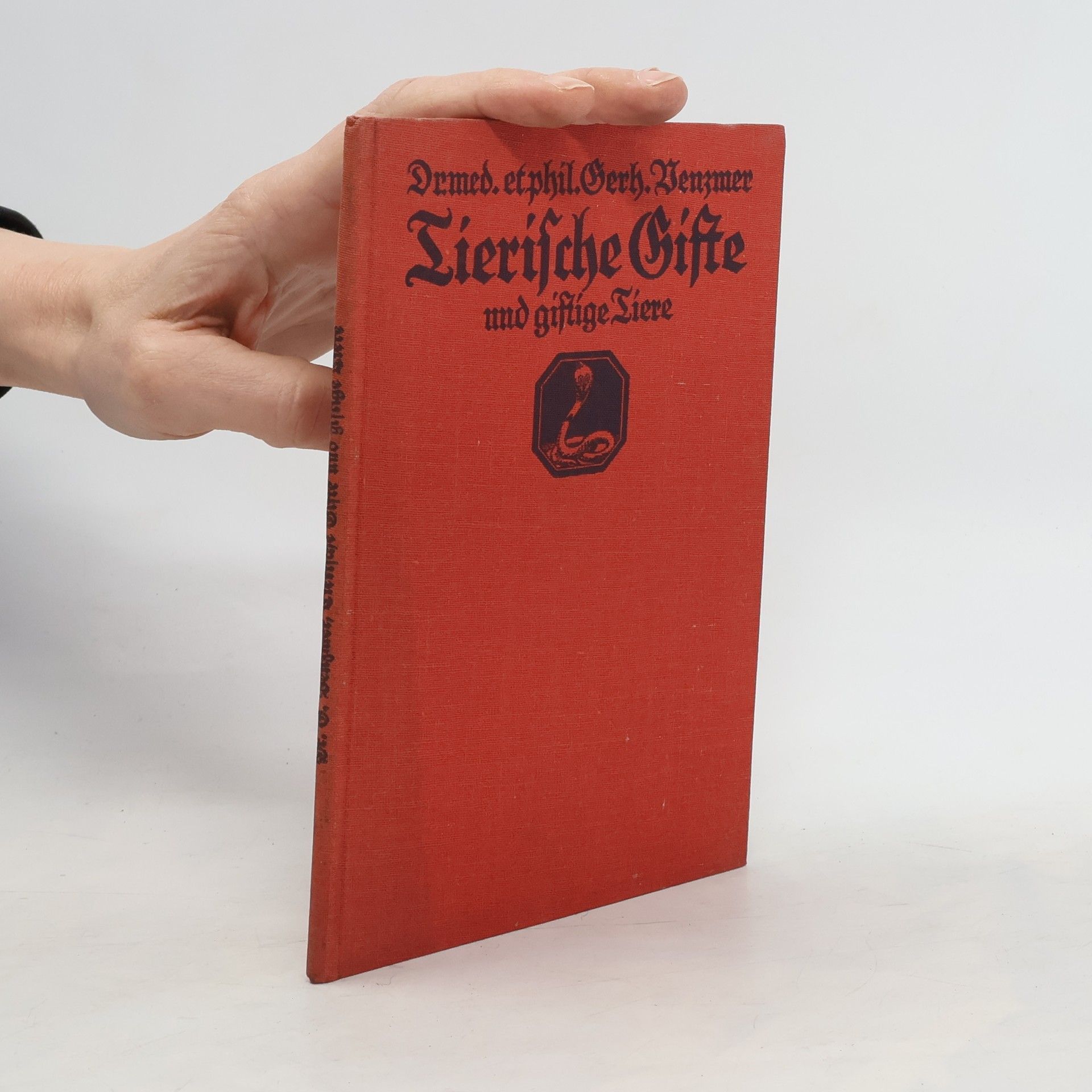 Gerhard Venzmer Tierische Gifte und giftige Tiere