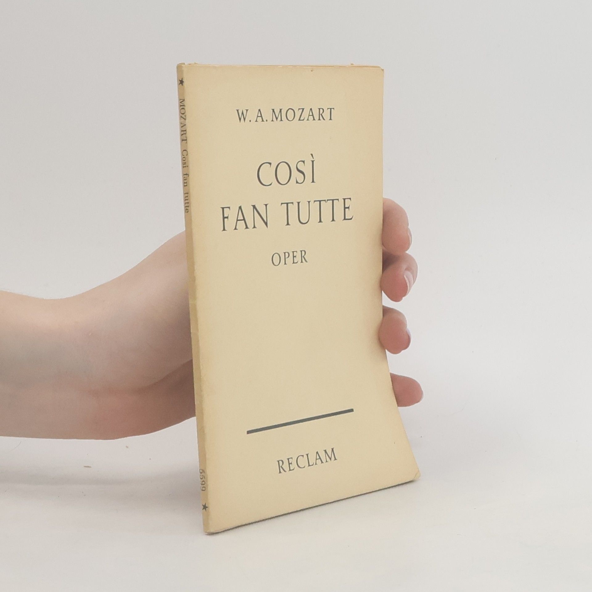 Wolfgang Amadeus Mozart Cosi fan tutte. Oper