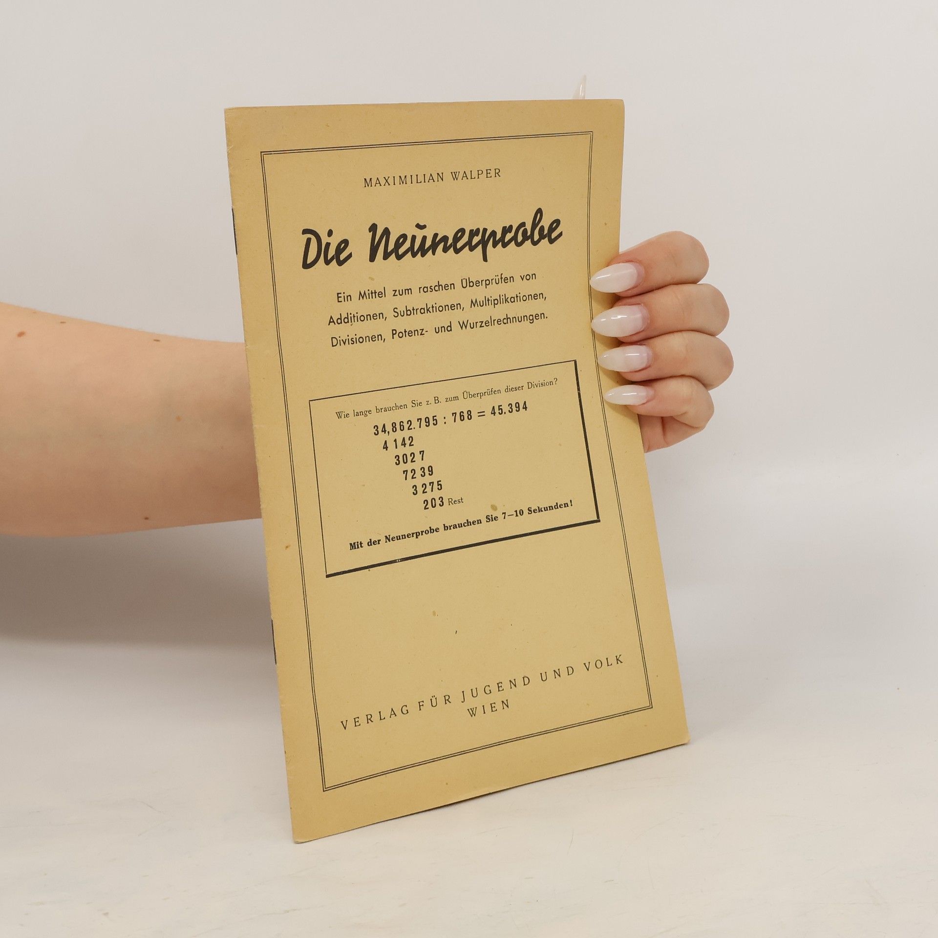 Maximilian Walper Die Neunerprobe