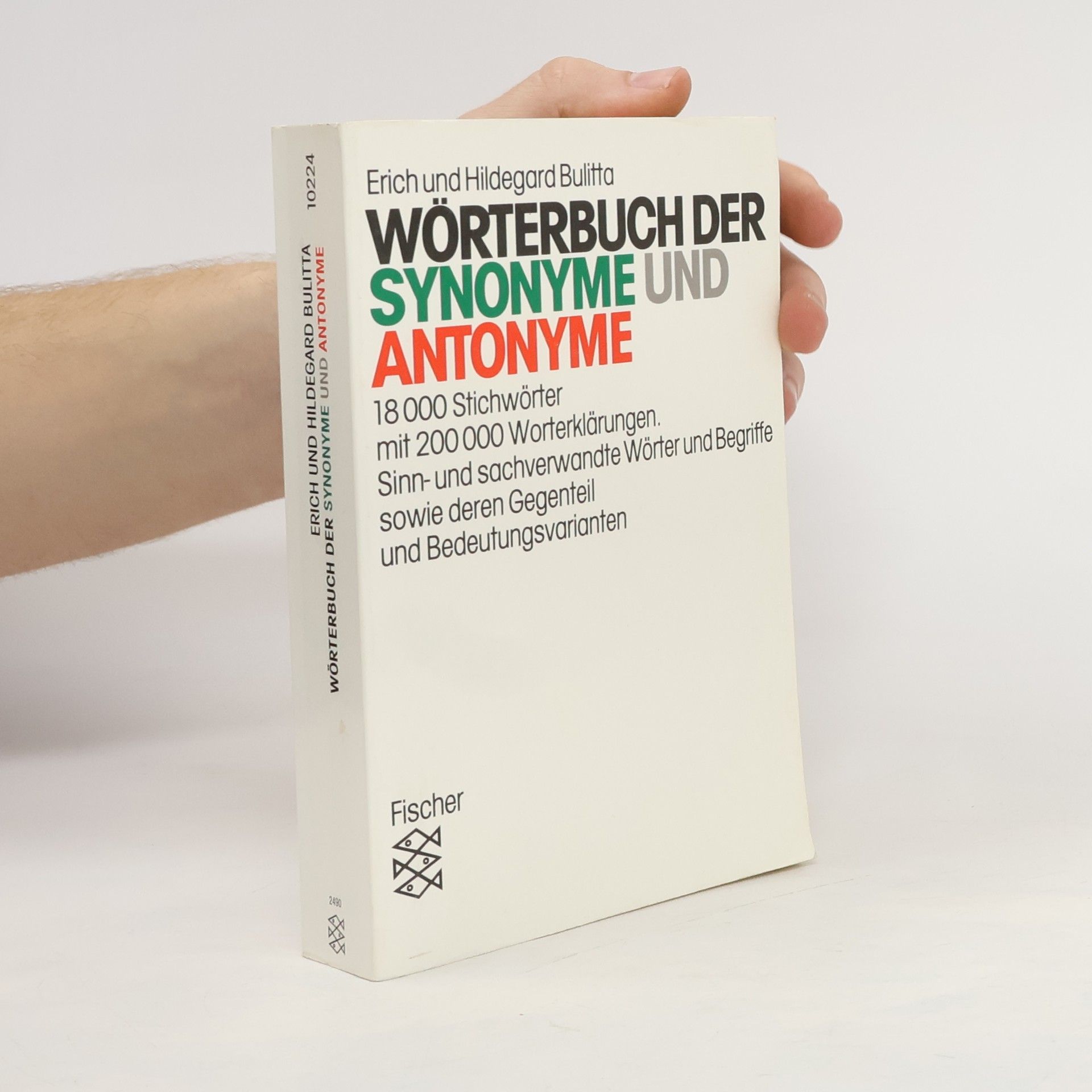 Erich Bulitta Wörterbuch der Synonyme und Antonyme