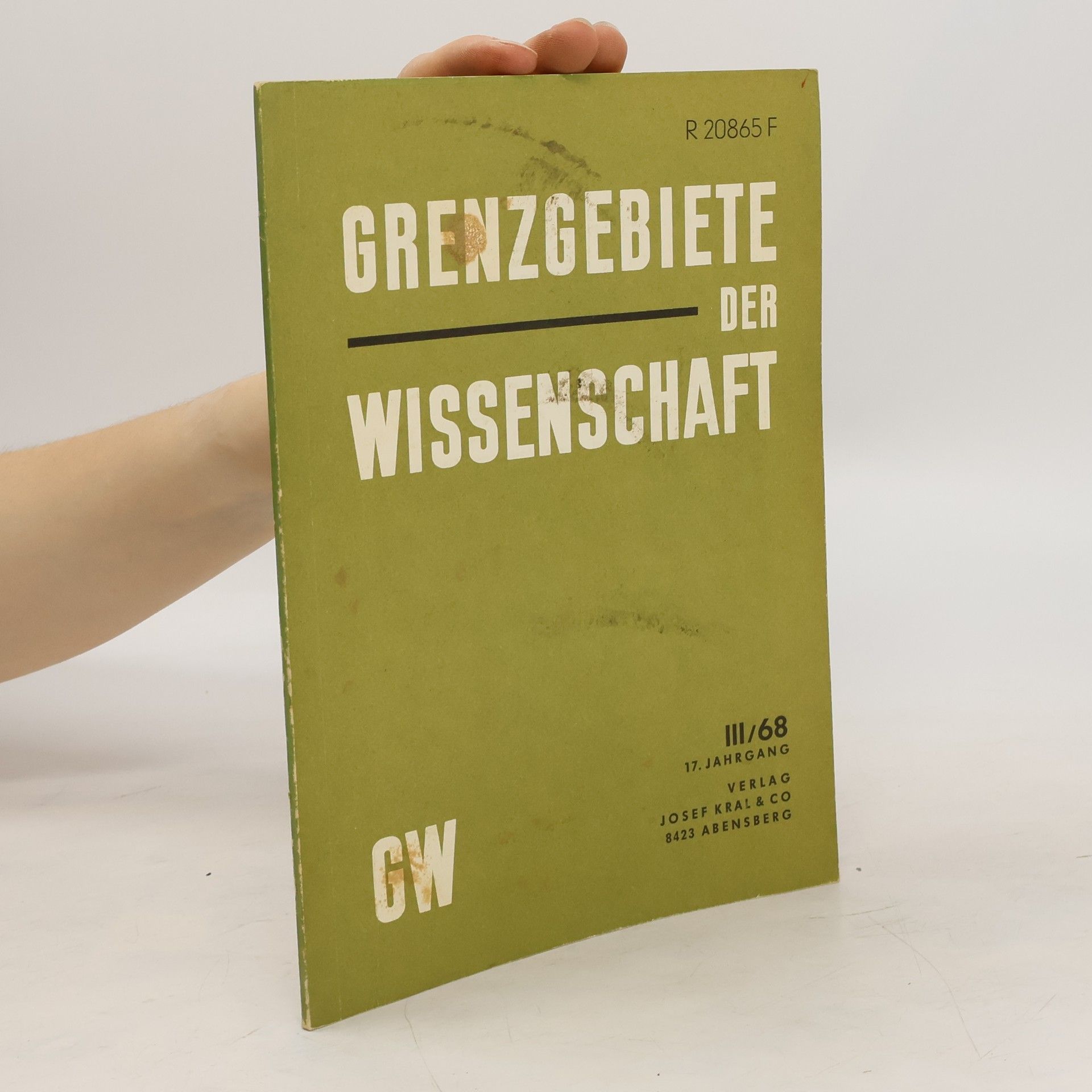 Autorenkollektiv Grenzgebiete der Wissenschaft III/68