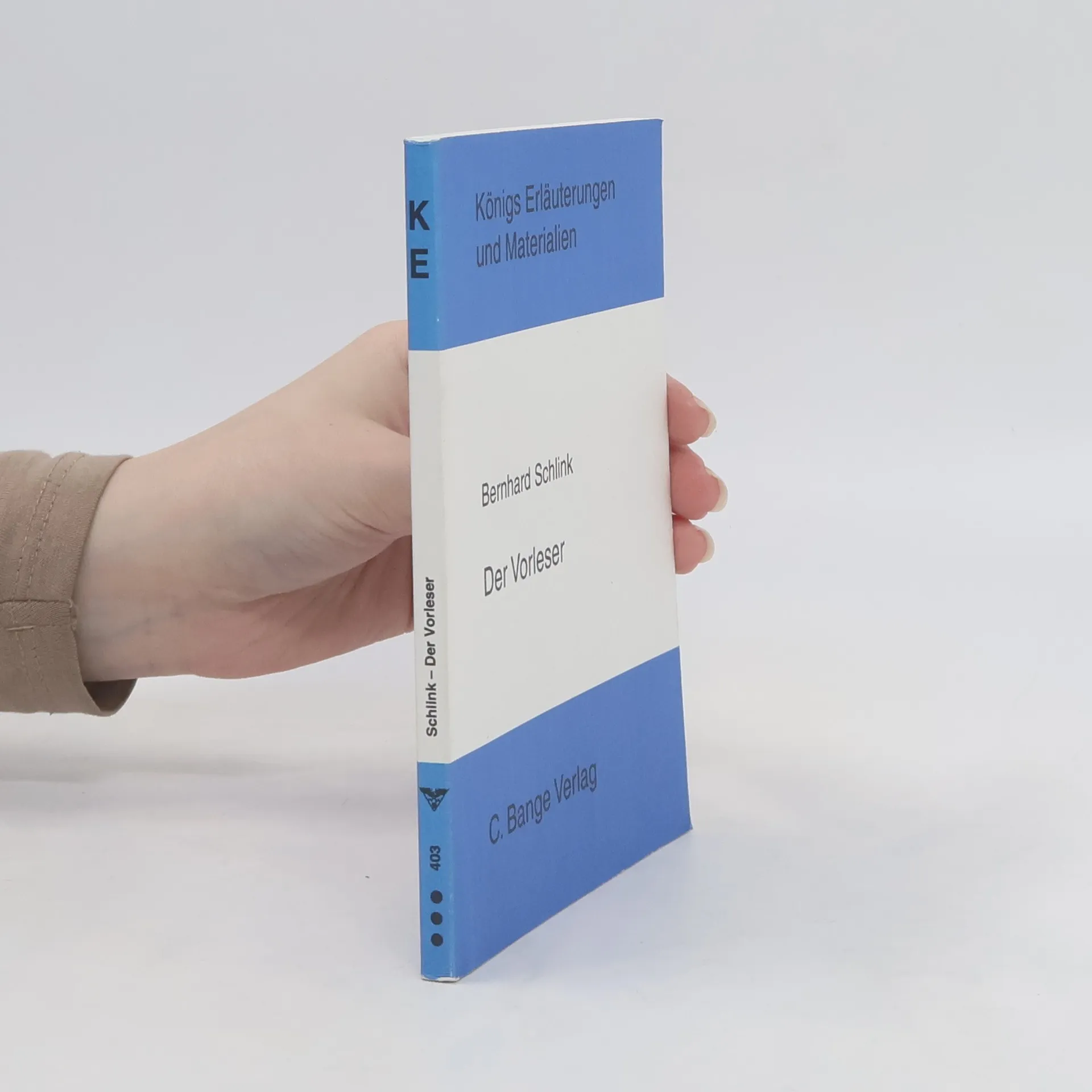 Erläuterungen zu Bernhard Schlink, Der Vorleser | Buch | Magret Möckel