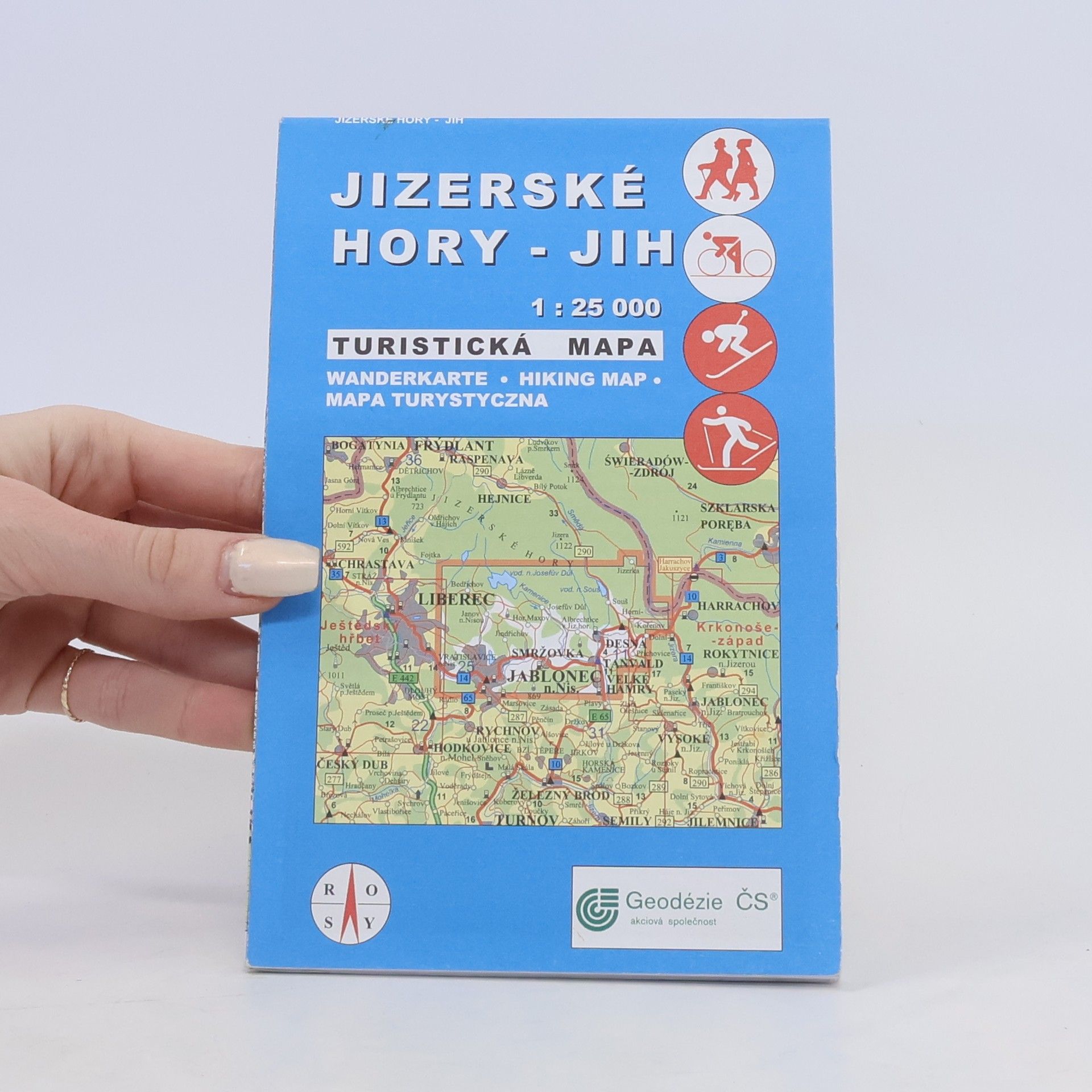 Kolektiv autorů Jizerské hory - jih turistická a lyžařská mapa 1:25 000