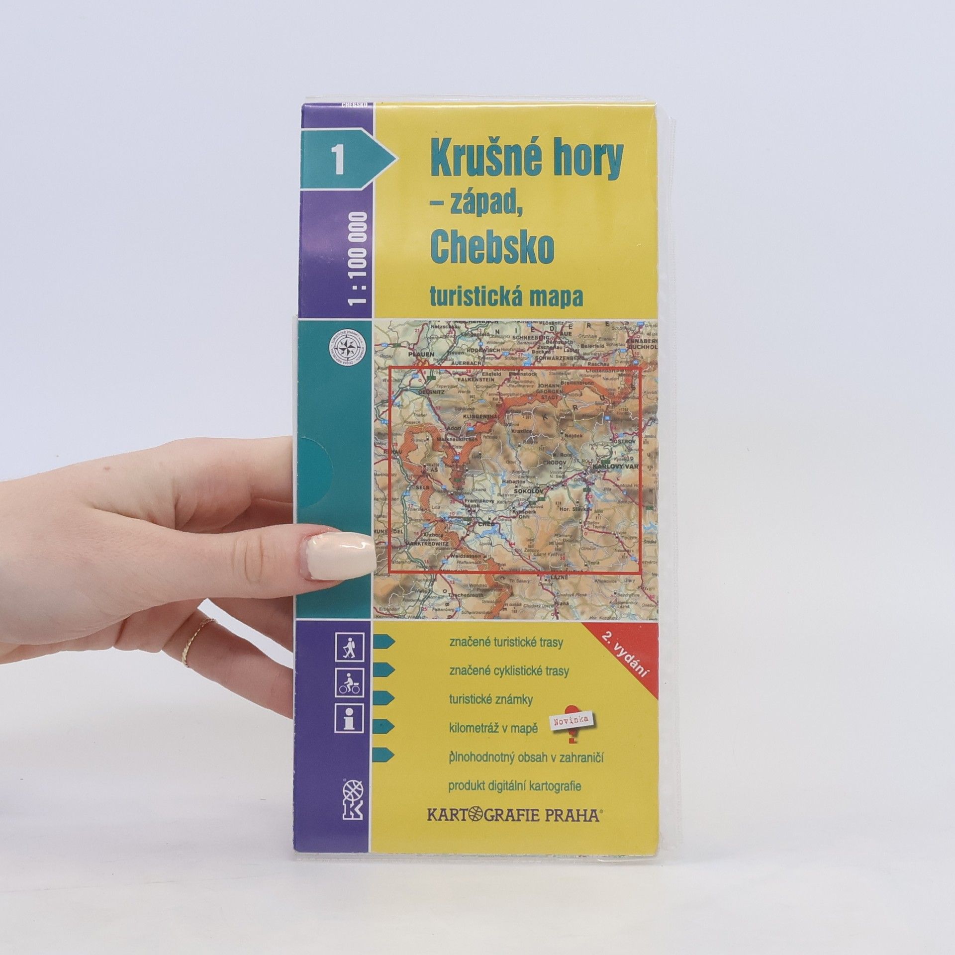 Collective Krušné hory - západ. Chebsko turistická mapa 1:100 000