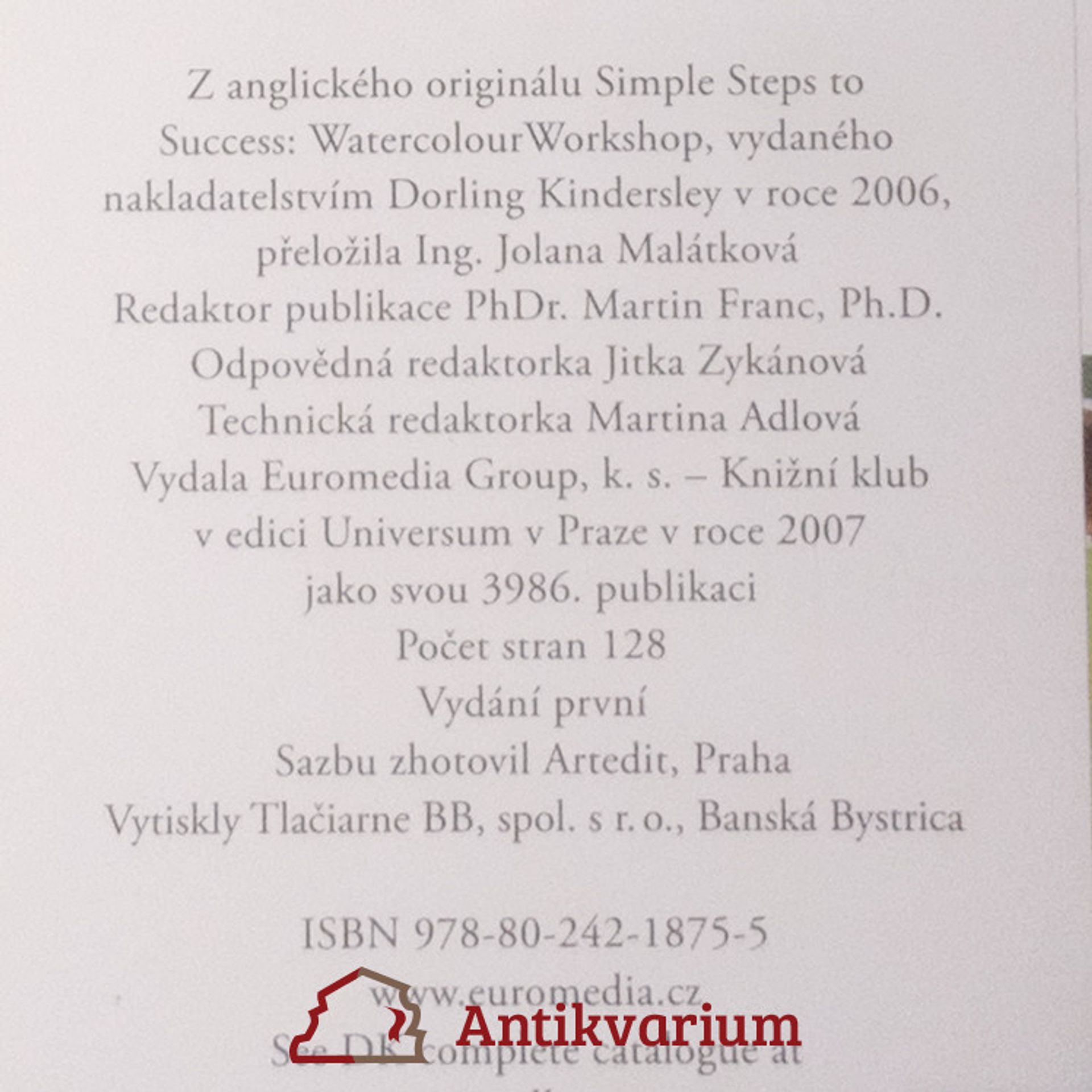 Glynis Barnes Mellish Akvarel : úvodní kurs