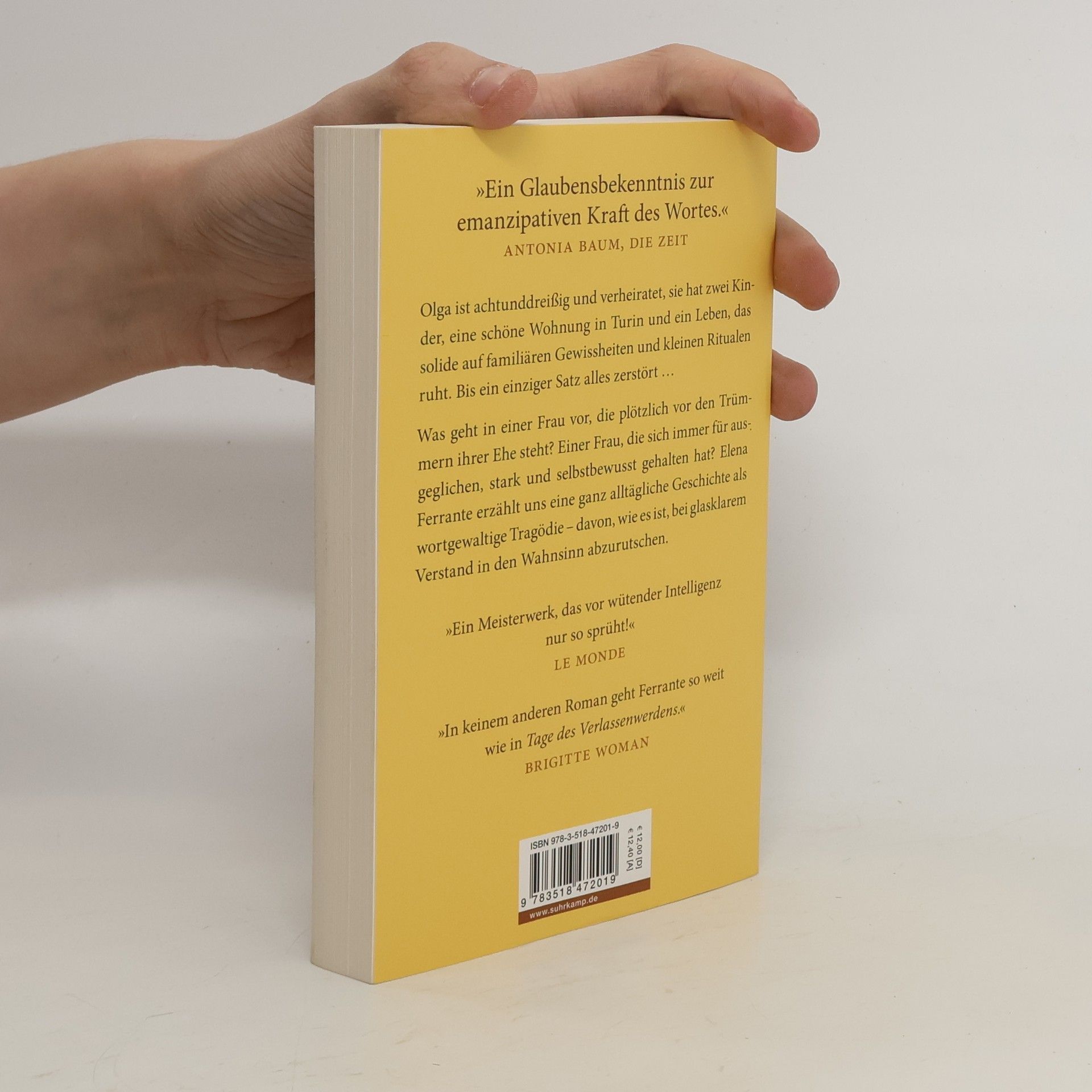 Elena Ferrante Tage des Verlassenwerdens