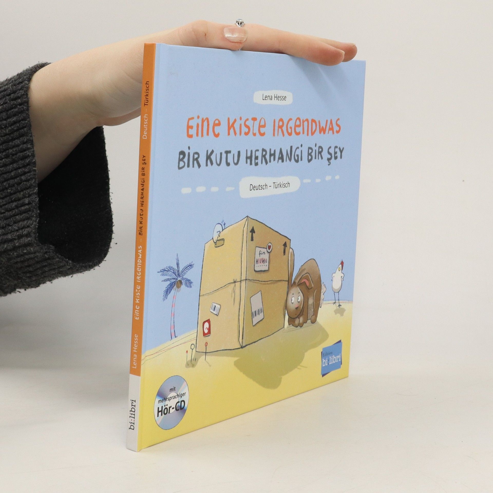Lena Hesse Eine Kiste Irgendwas. Kinderbuch Deutsch-Türkisch mit Audio-CD