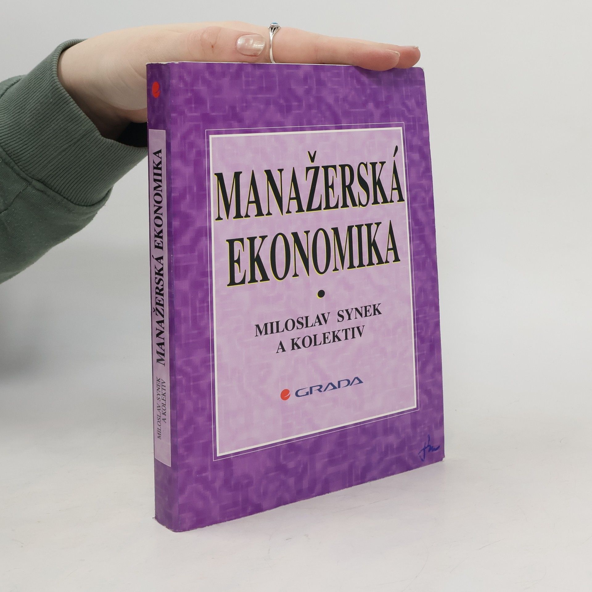 Miloslav Synek Manažerská ekonomika