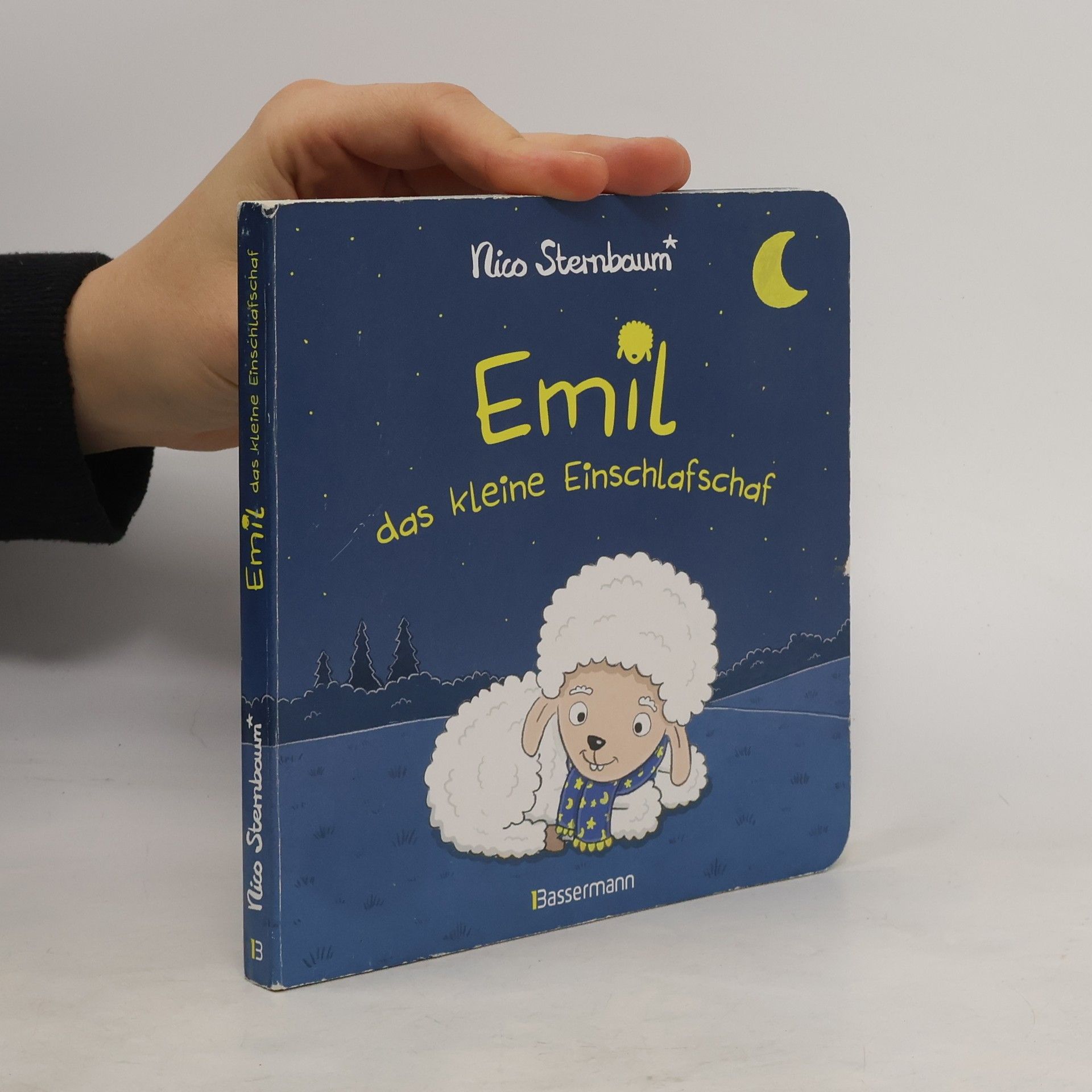 Nico Sternbaum Emil das kleine Einschlafschaf. Eine Gutenachtgeschichte zum Vorlesen und Betrachten. Pappbilderbuch ab 18 Monaten. Vom Autor von "Schüttel den Apfelbaum"