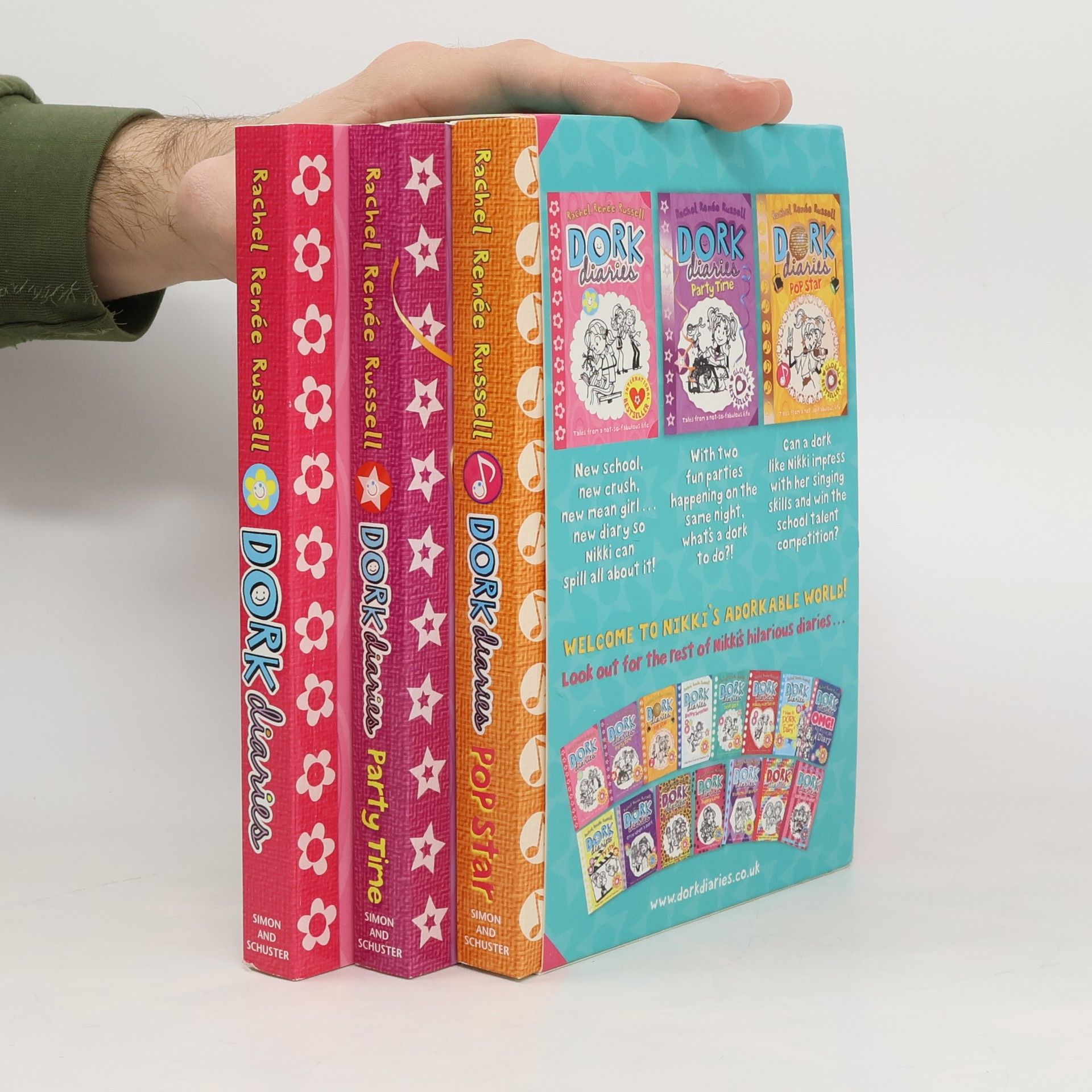 Rachel Renee Russell Dork Diaries BFF Drama Box 3 Books Set