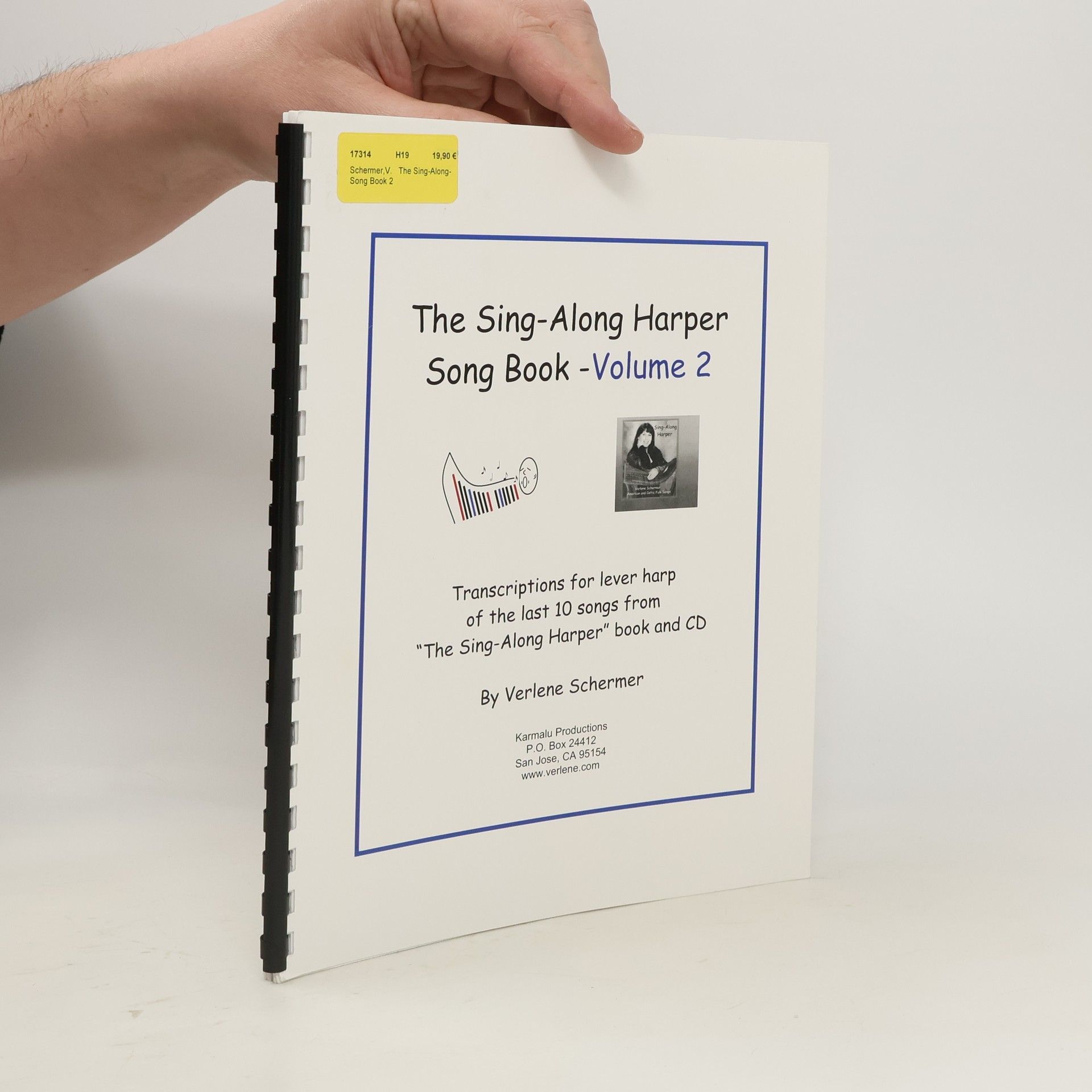 Verlene Schermer The Sing-Alone Harper. Song Book. Volume 2