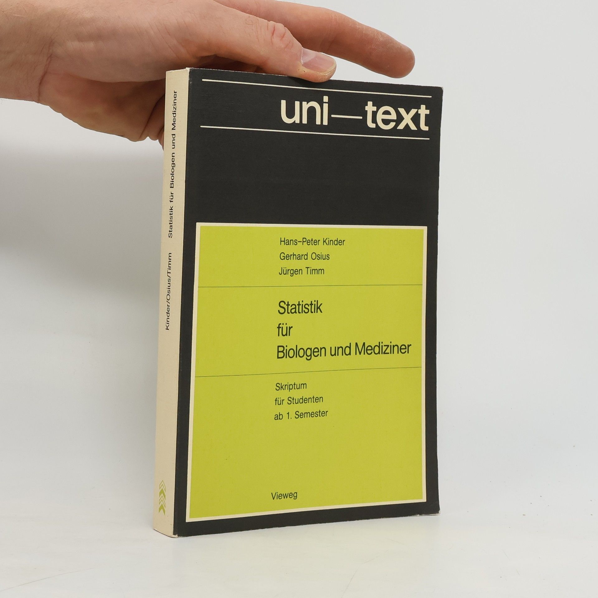 Hans-Peter Kinder Statistik für Biologen und Mediziner
