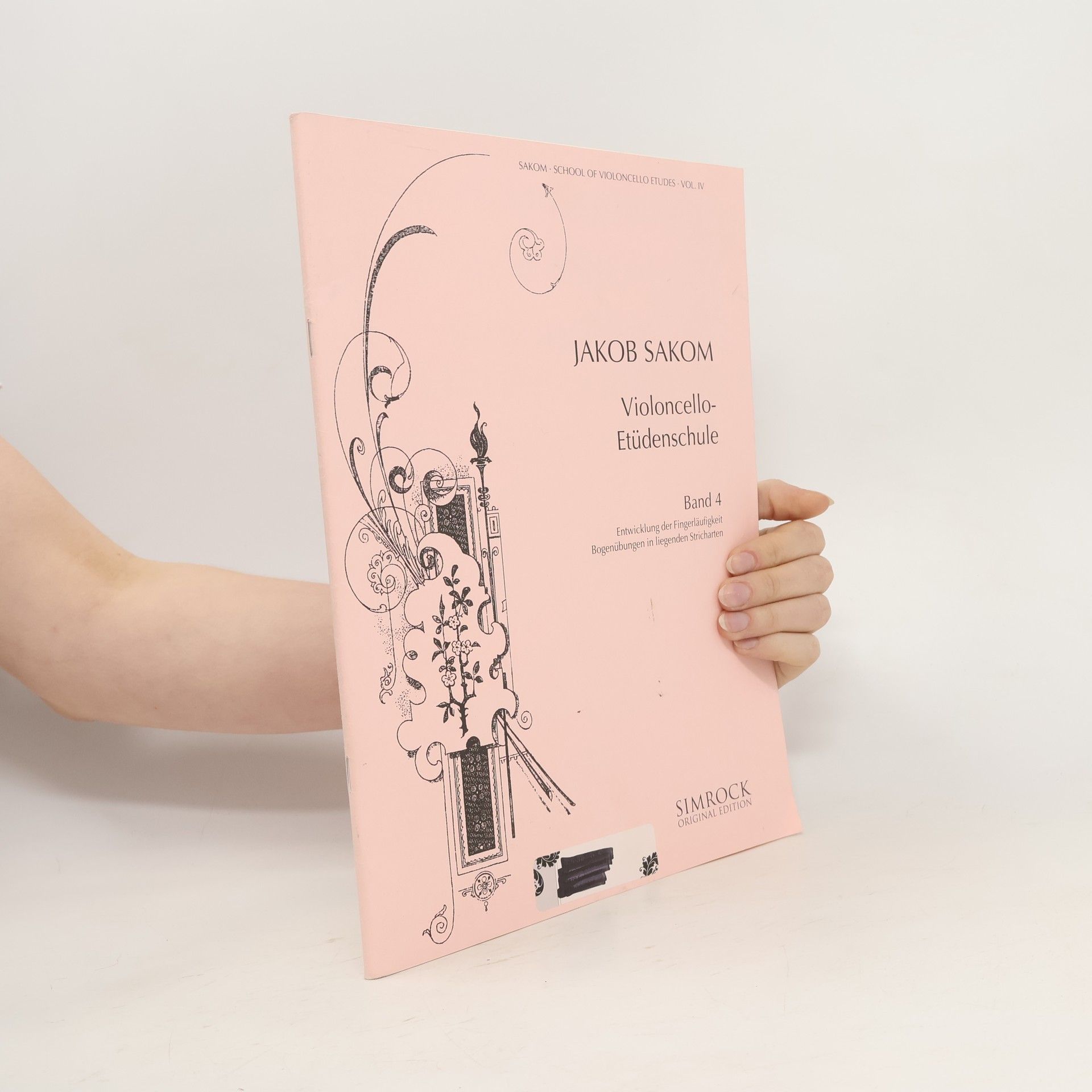 Jakob Sakom Violoncello-Etüdenschule. Band 4