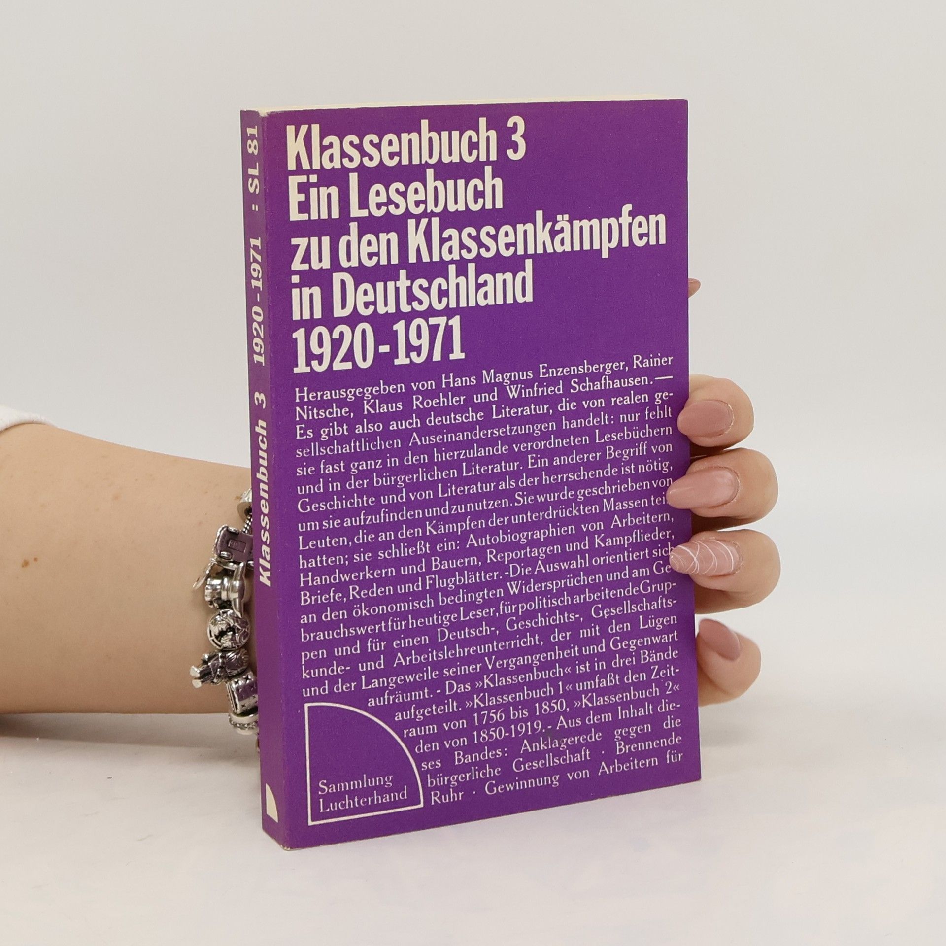 kolektiv Klassenbuch 3 Ein Lesebuch zu den Klassenkämpfen in Deutschland 1920-1971