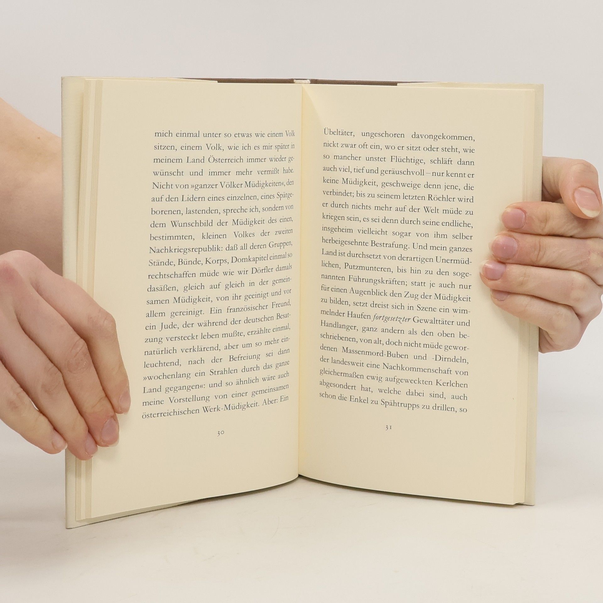 Peter Handke Versuch über die Müdigkeit