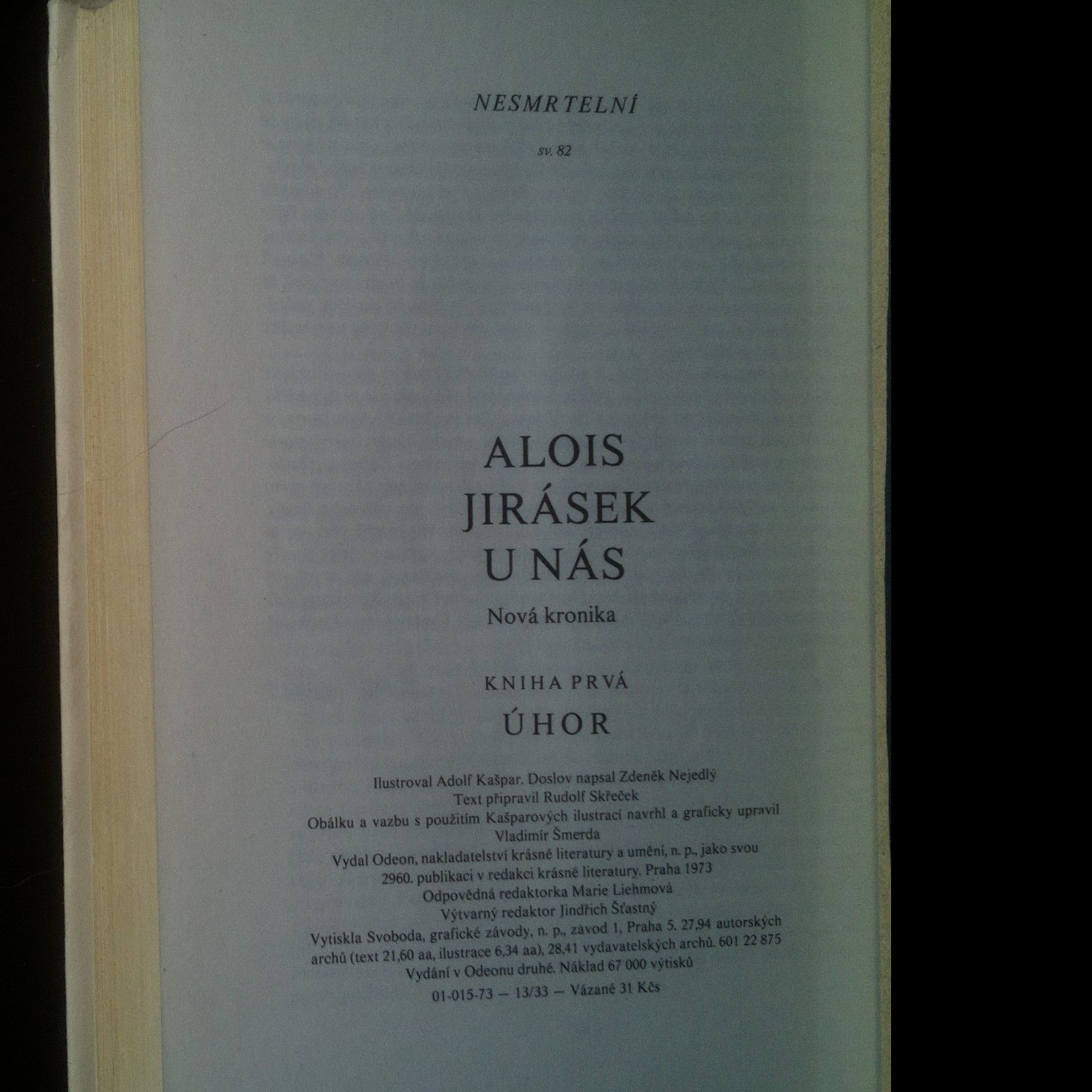 Alois Jirásek U nás I.-IV.