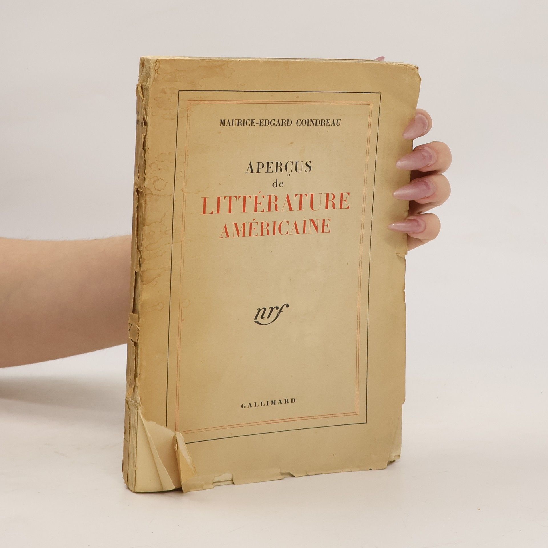Maurice Edgar Coindreau Aperçus de littérature américaine