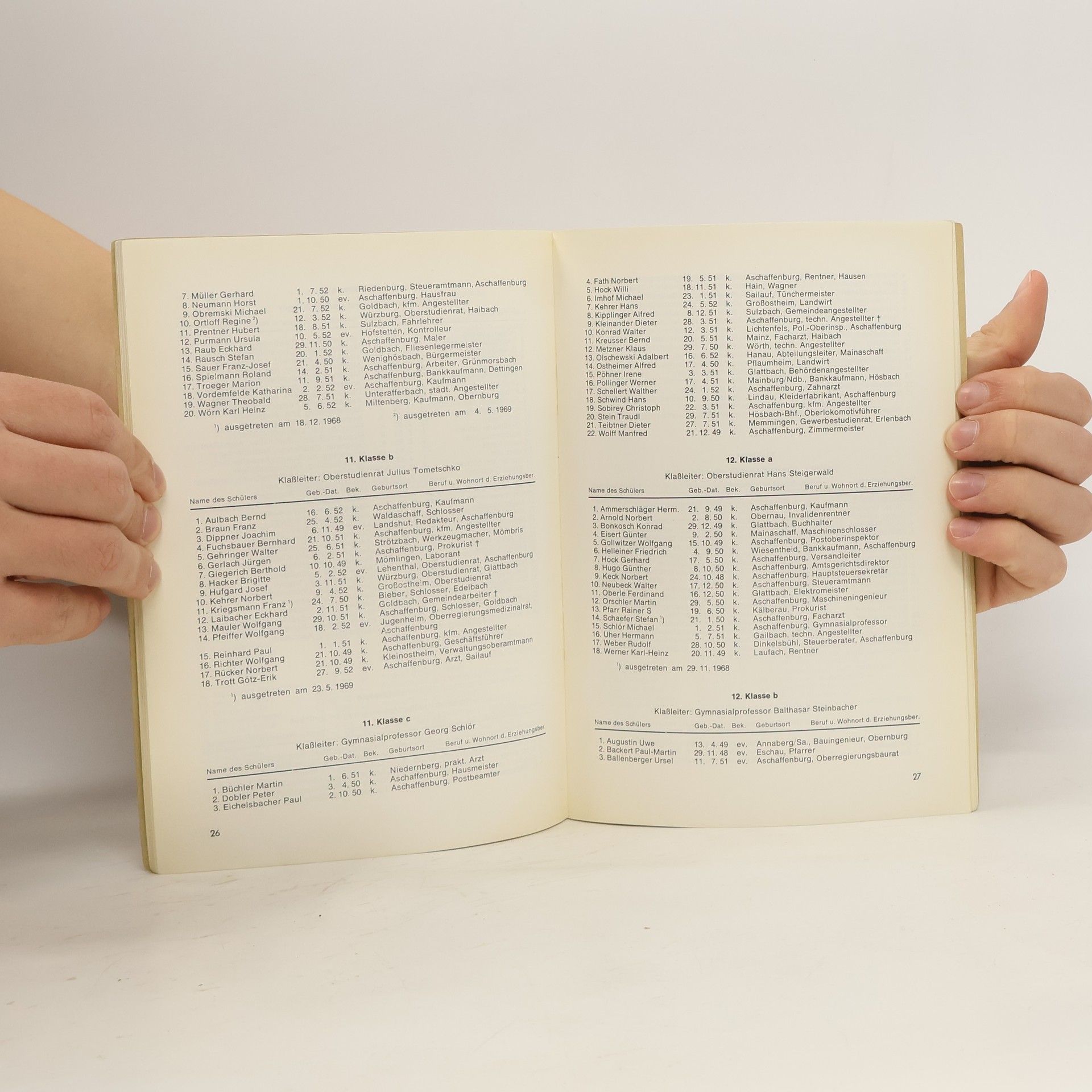 kolektiv Jahresbericht über das Schuljahr 1968-1969