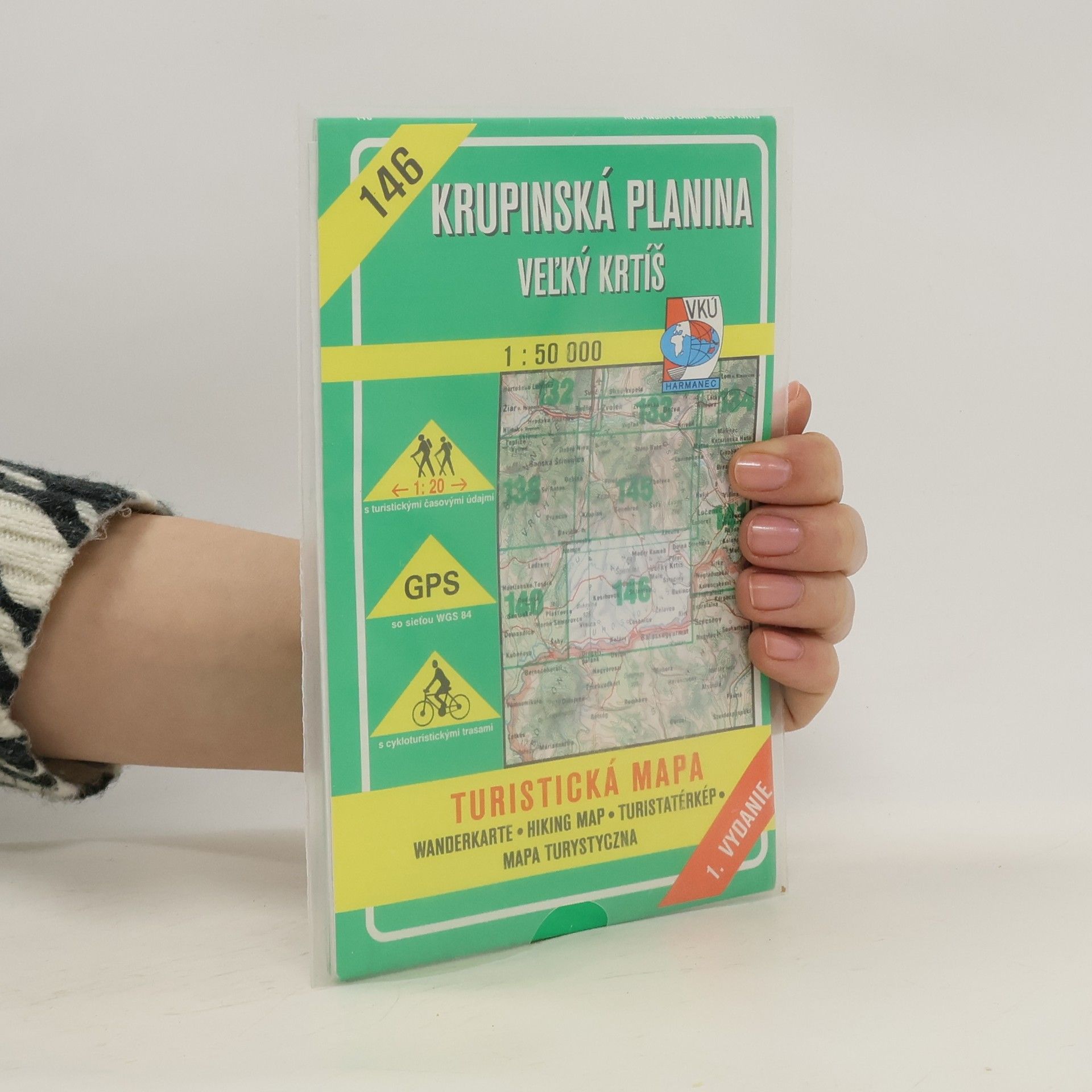 Collective Krupinská planina, Vel'ký Krtíš turistická mapa 1:50 000