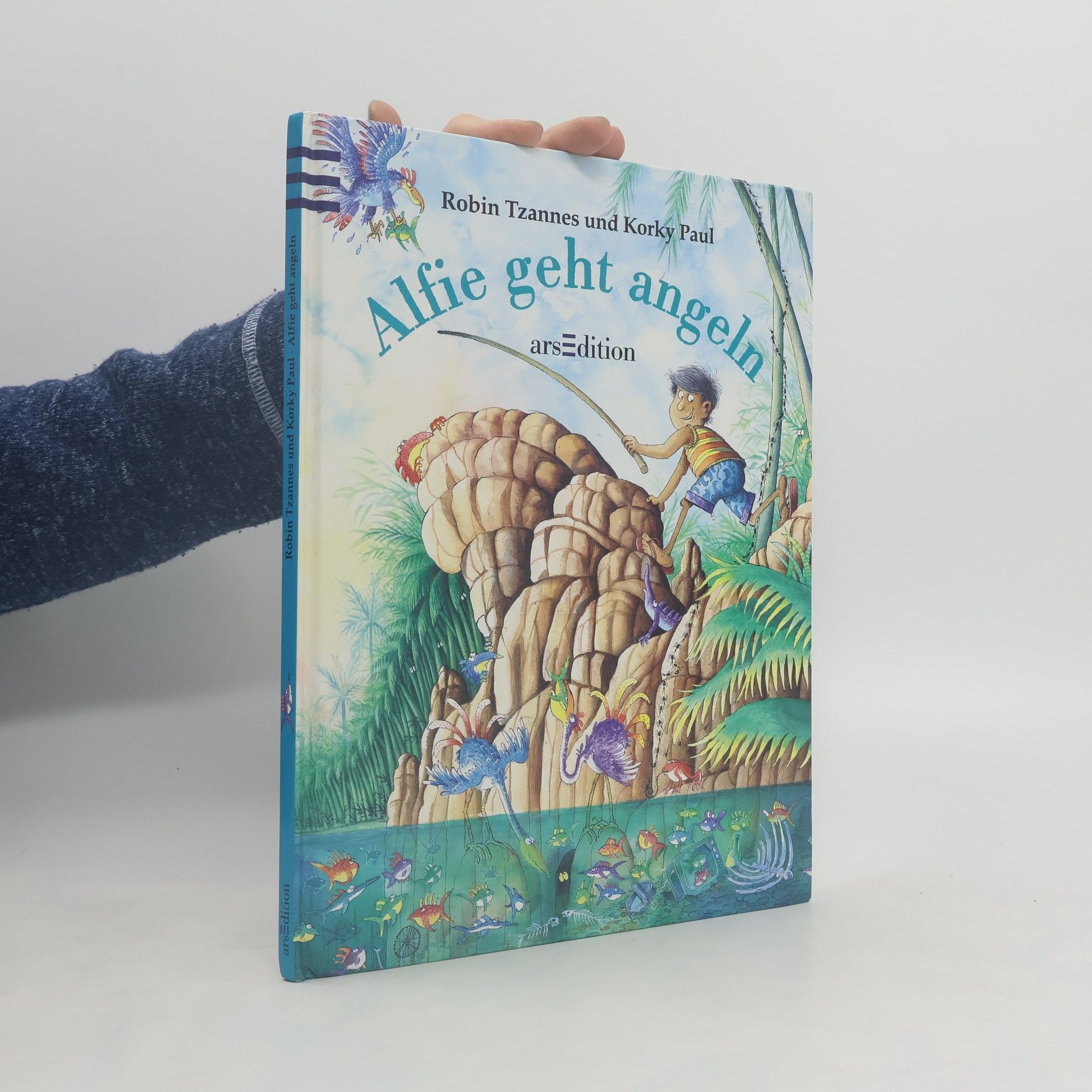 Robin Tzannes Alfie geht angeln