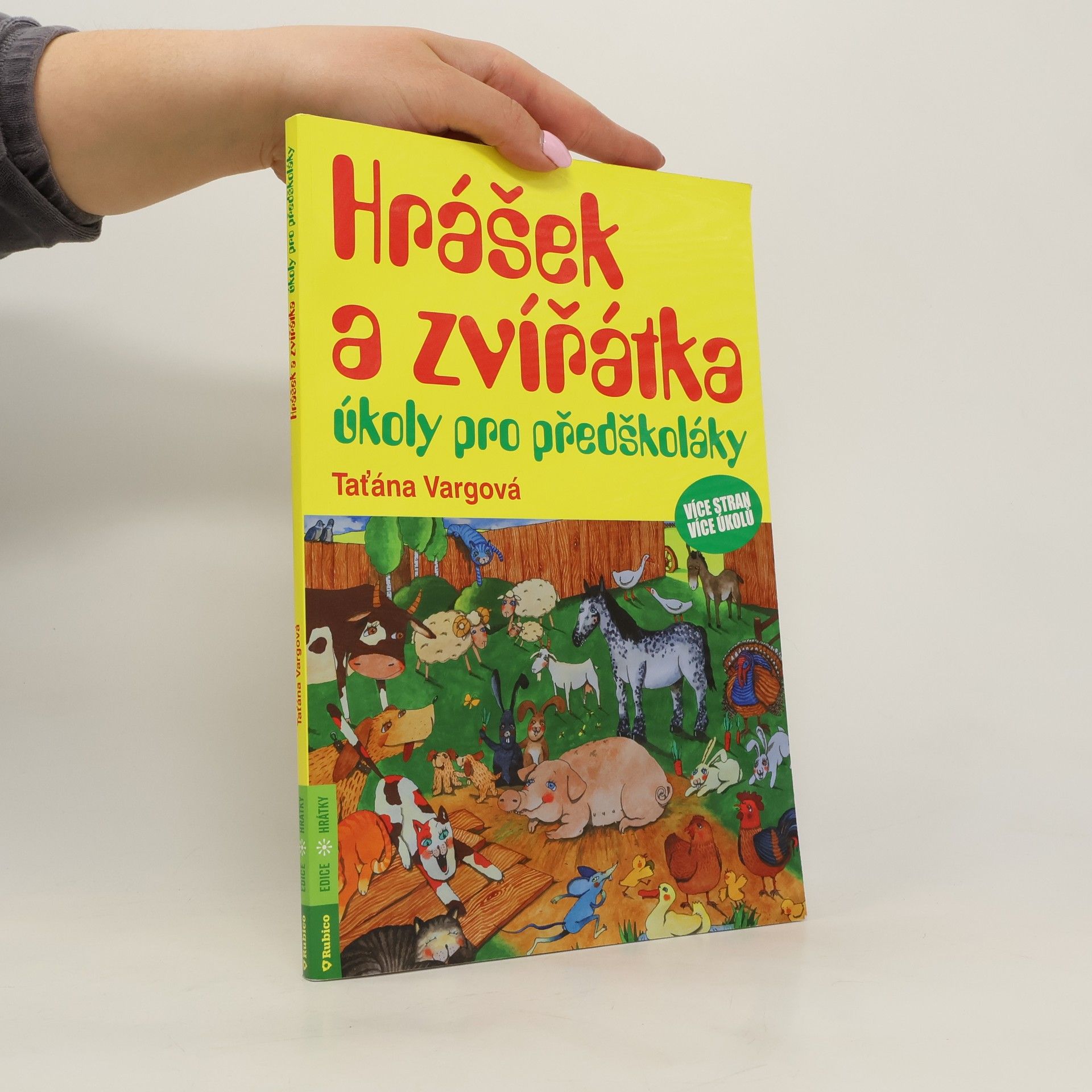 Taťána Vargová Hrášek a zvířátka – úkoly pro předškoláky
