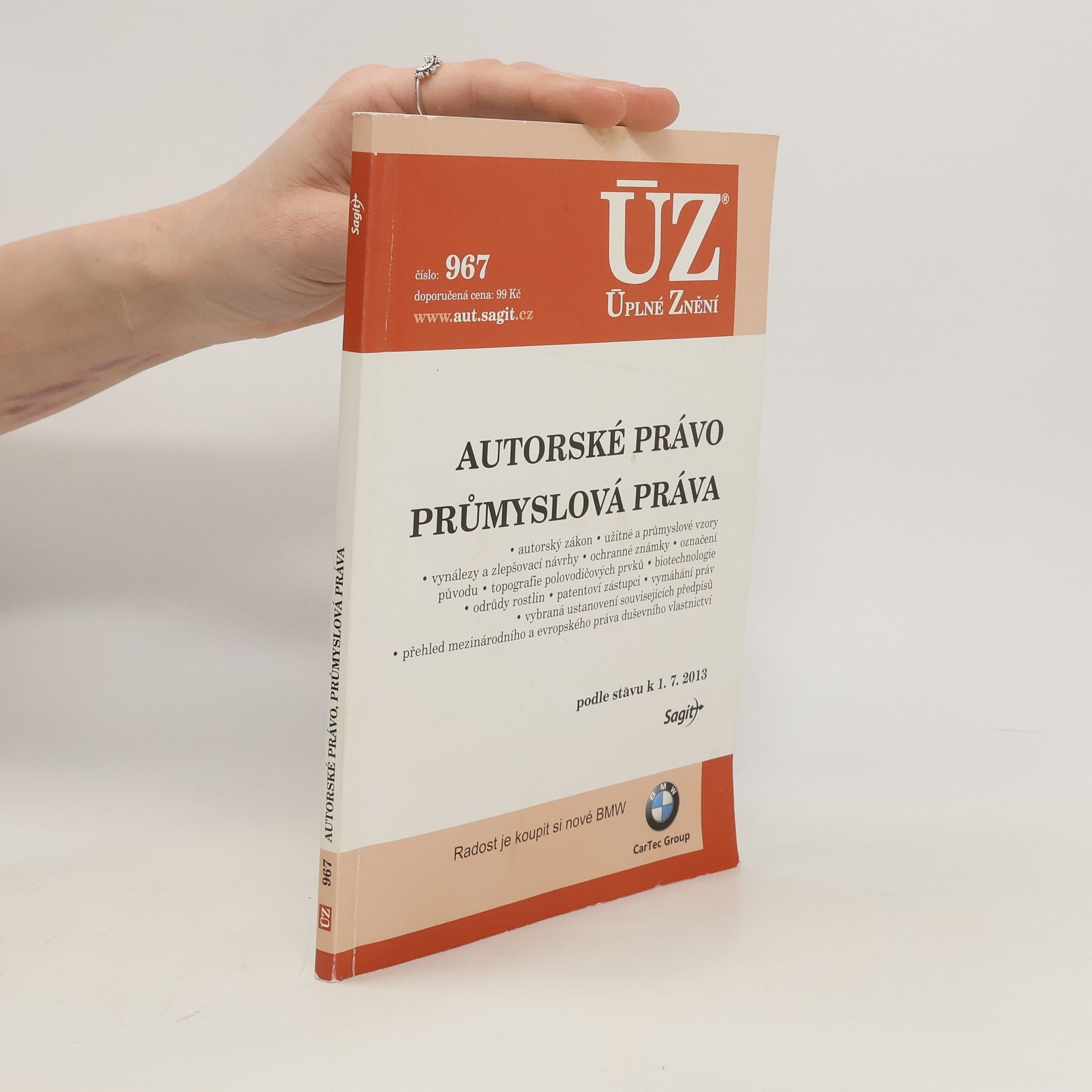 Autorenkollektiv ÚZ 967. Autorské právo. Průmyslová práva