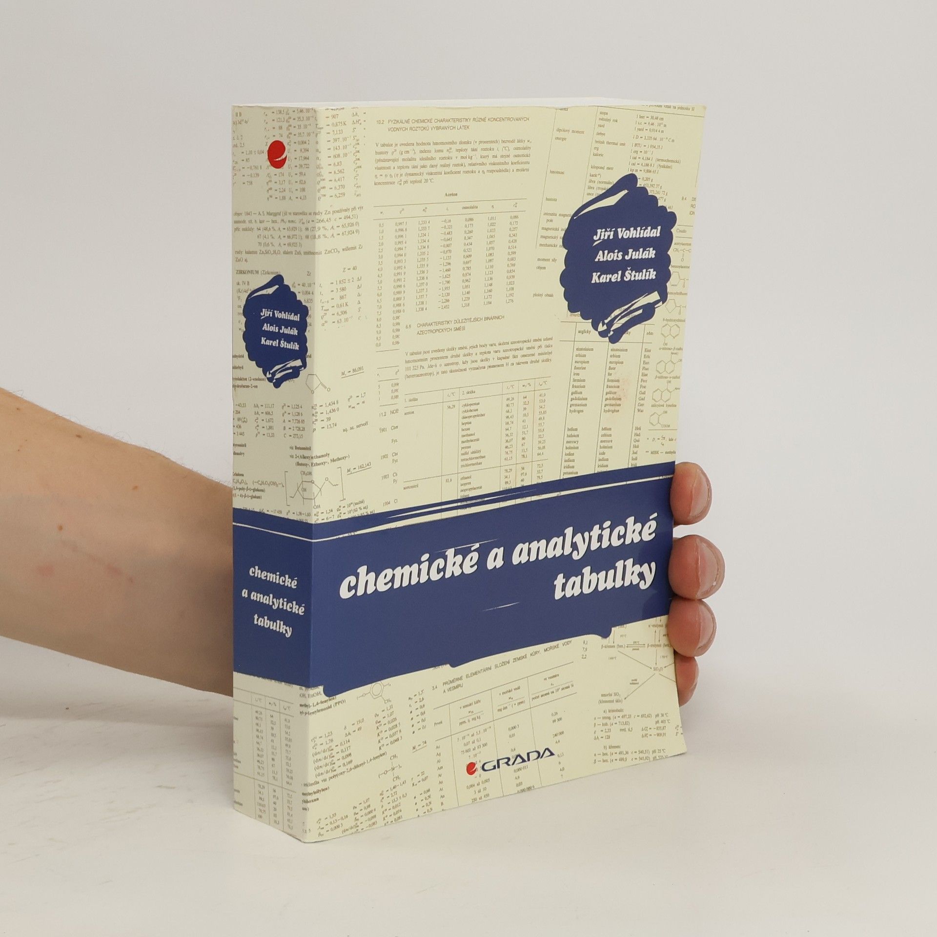 Jiří Vohlídal Chemické a analytické tabulky