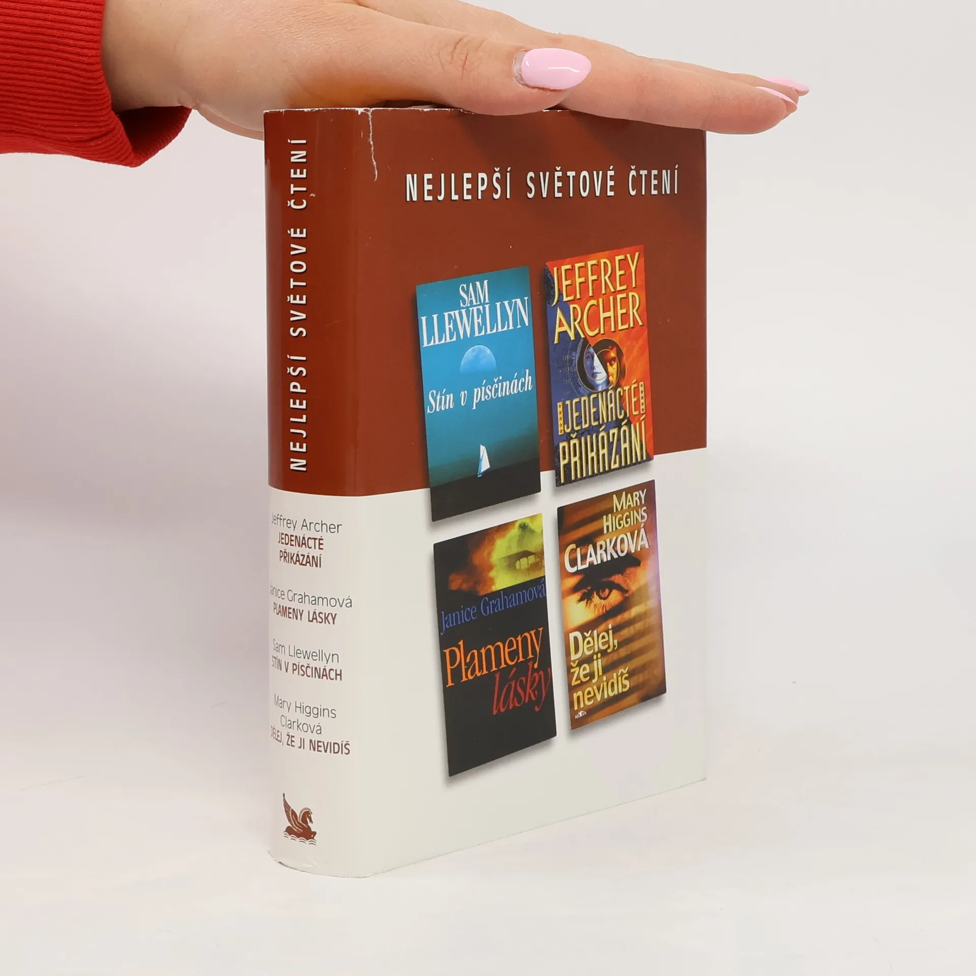Nejlepší světové čtení. Stín v písčinách. Jedenácté přikázání. Plameny lásky. Dělej, že ji nevidíš | Book | Hardcover | Mary Higgins Clark | CS