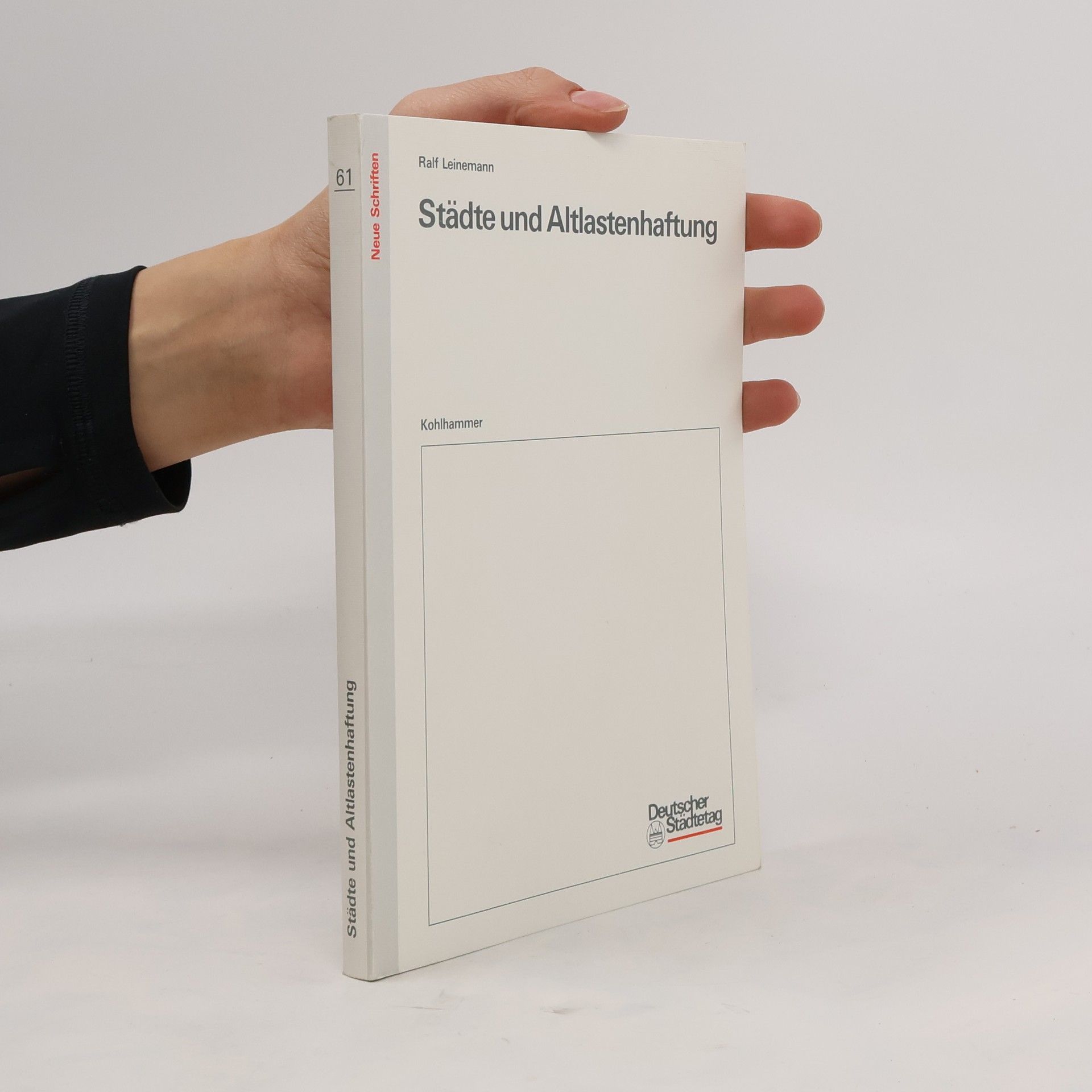 Ralf Leinemann Städte und Altlastenhaftung