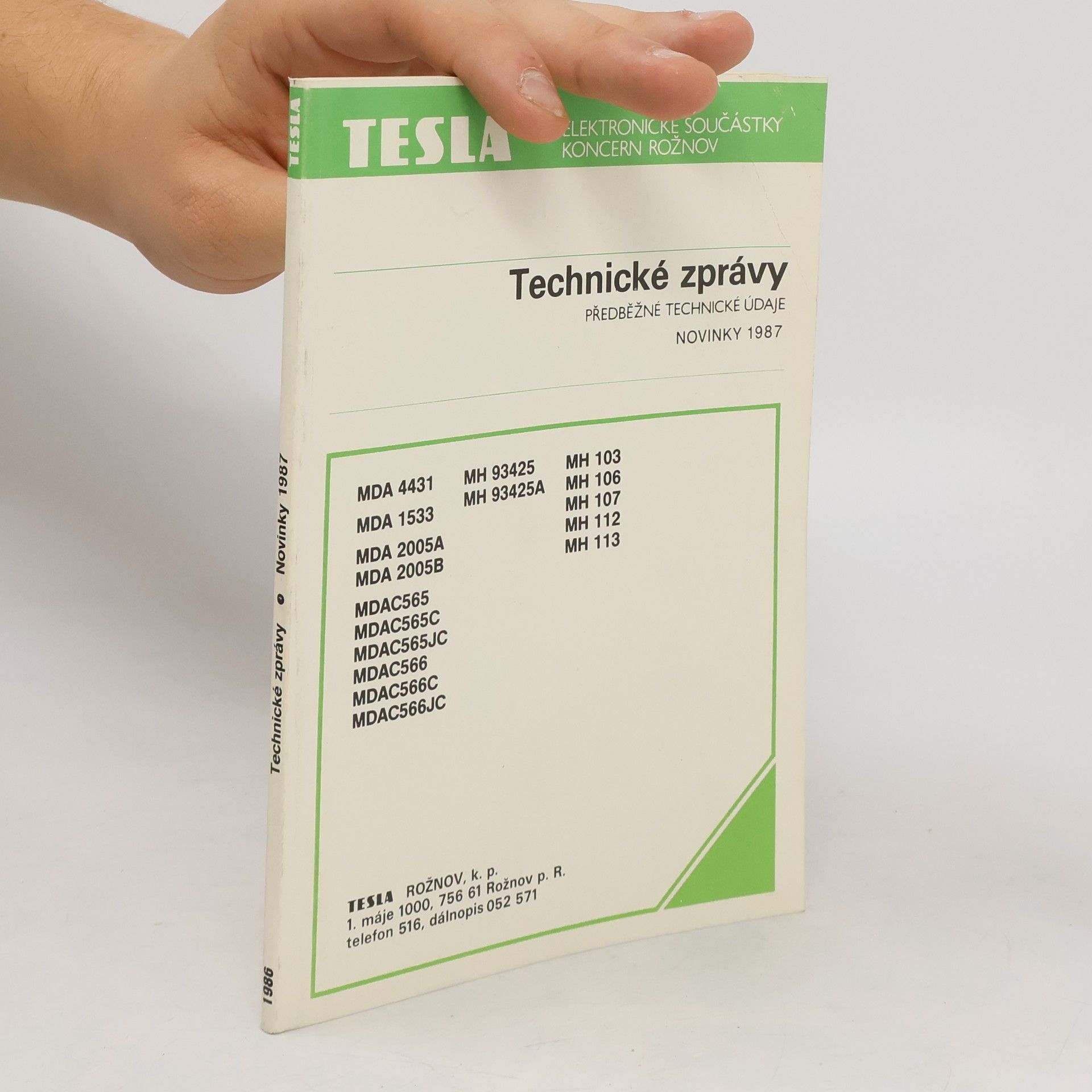 Collectif d'auteurs Technické zprávy: novinky 1987