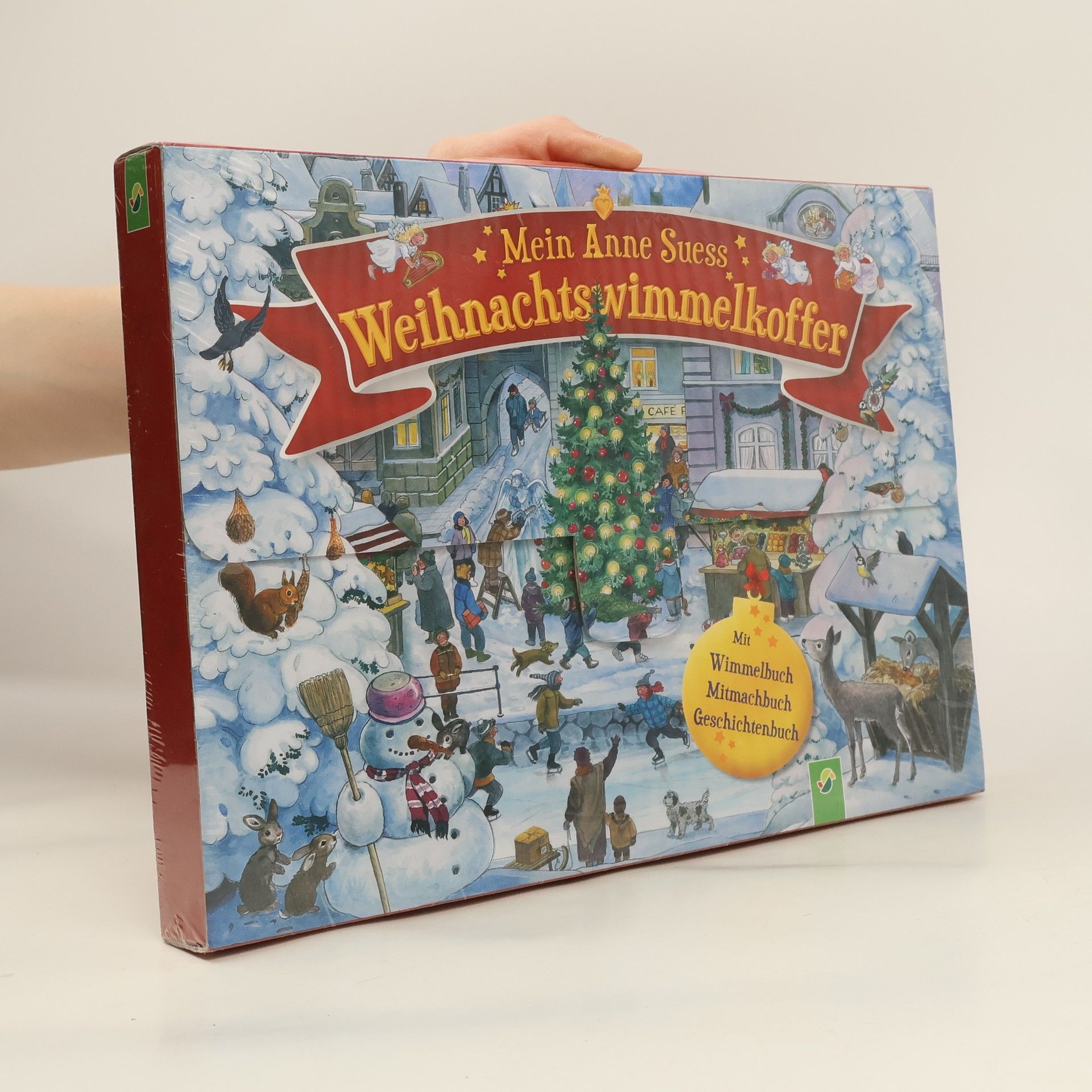Anne Suess Mein Anne Suess Weihnachtswimmelkoffer. Mit Wimmelbuch, Mitmachbuch und Geschichtenbuch