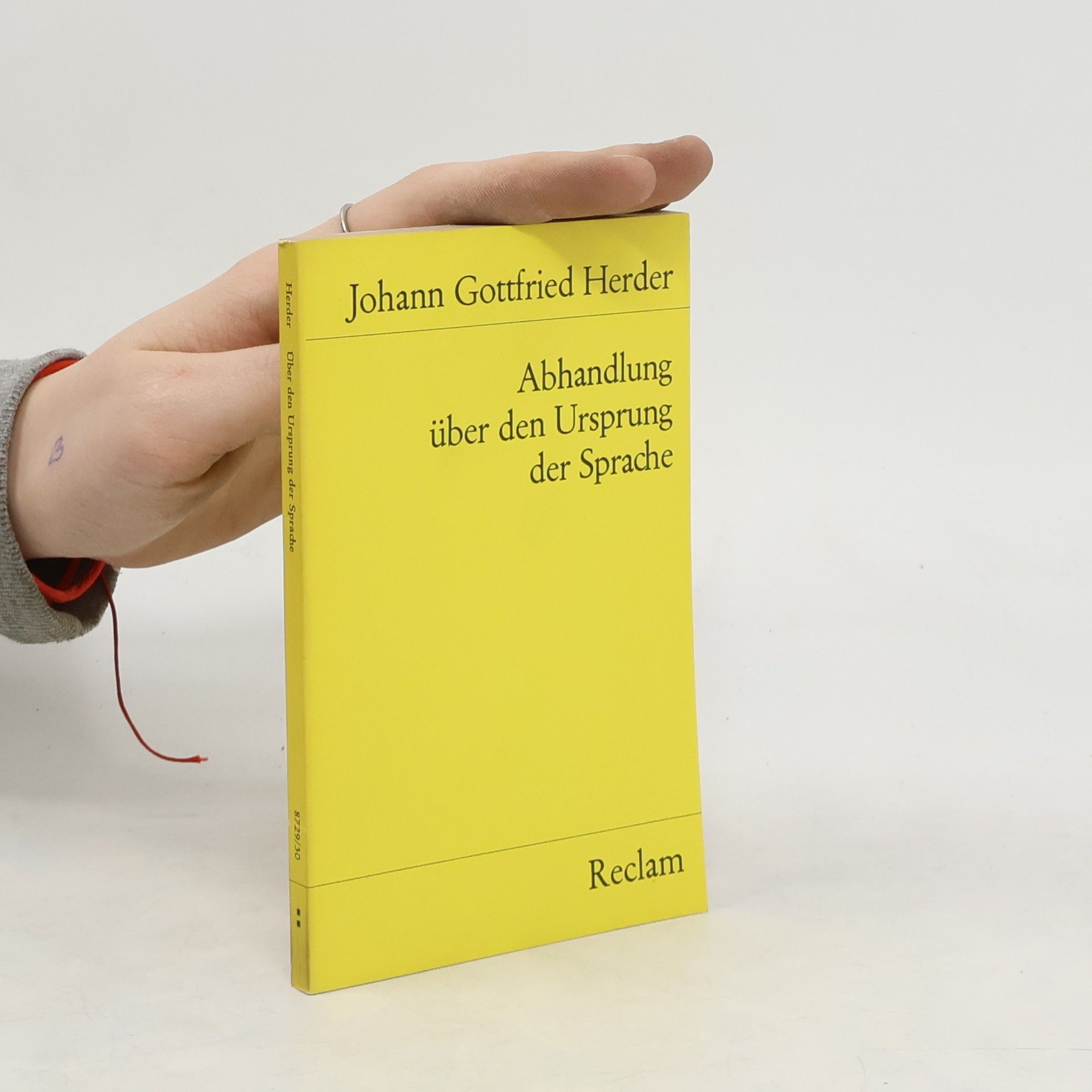 Johann Gottfried Herder Abhandlung über den Ursprung der Sprache