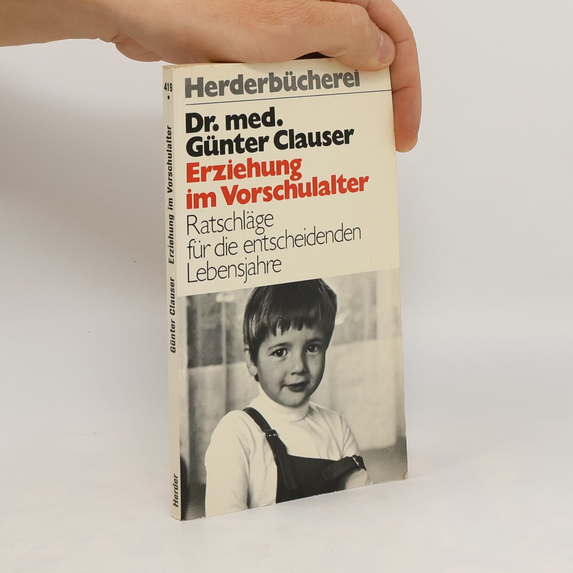 Günter Clauser Erziehung im Vorschulalter