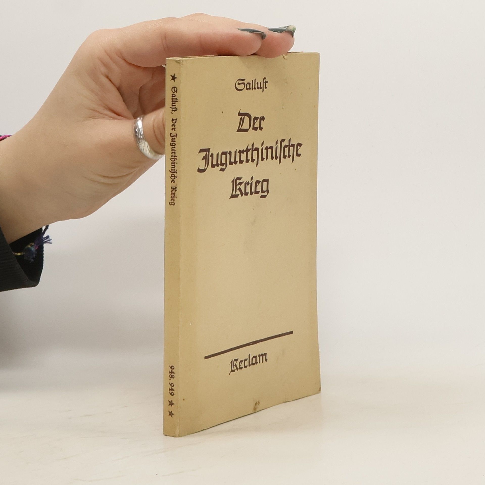 Gaius Sallustius Crispus Der Jugurthinische Krieg