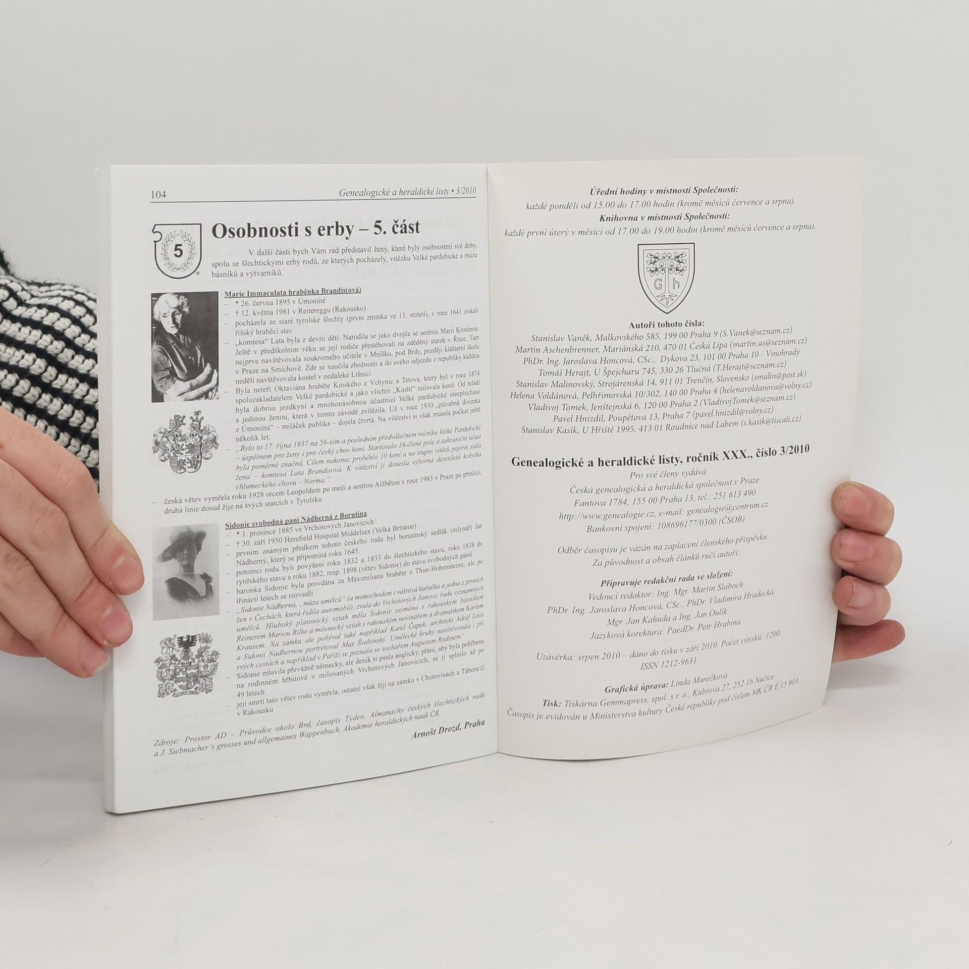 Autorenkollektiv Genealogické a heraldické listy (číslo 3/2010, ročník 30.)
