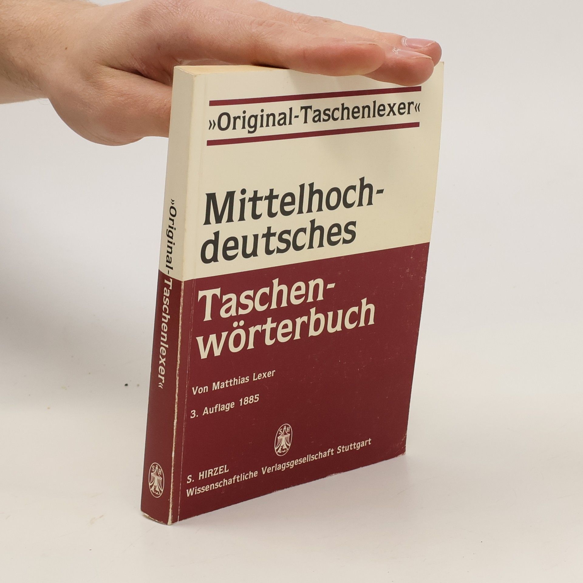 Matthias von Lexer Mittelhochdeutsches Taschenwörterbuch
